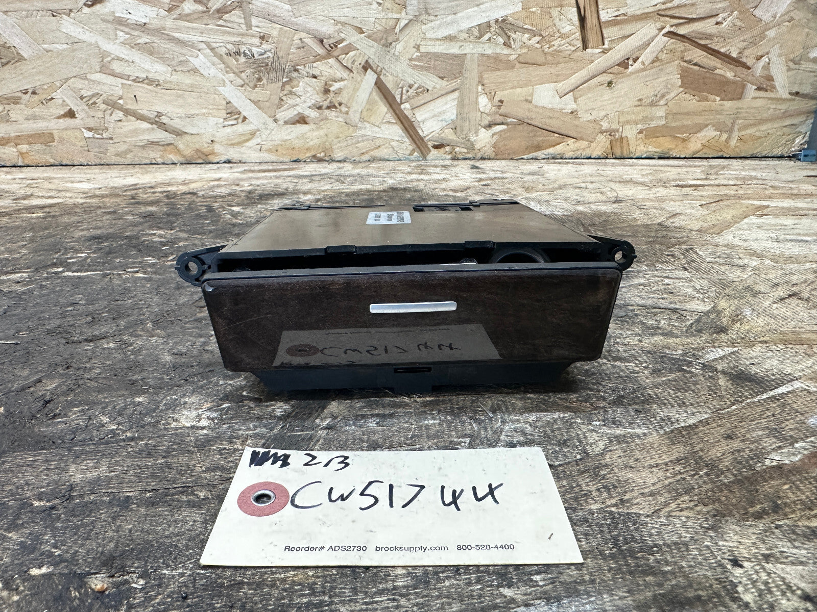BMW 03-10 E60 5 SERIES CENTER FOLDING ASHTRAY POPLAR WOOD 6976376/6976375