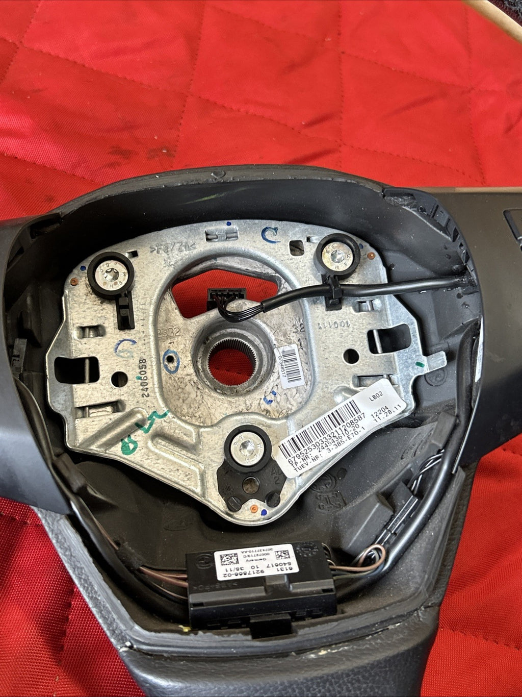 07-13 BMW X5 (E70) DRIVER HEATED STEERING WHEEL ASSEMBLY W/SWITCHES 921786 *NOTE