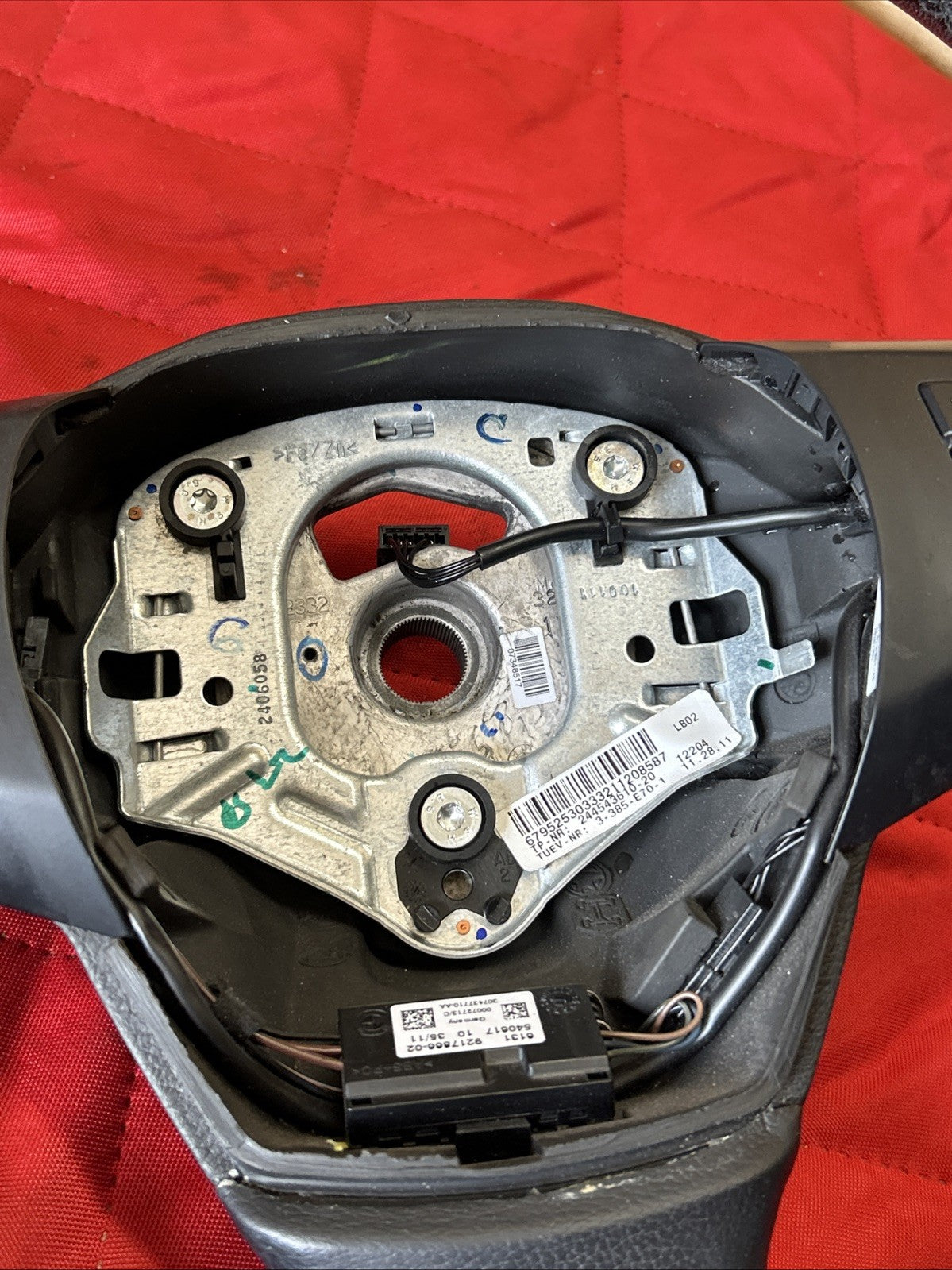 07-13 BMW X5 (E70) DRIVER HEATED STEERING WHEEL ASSEMBLY W/SWITCHES 921786 *NOTE