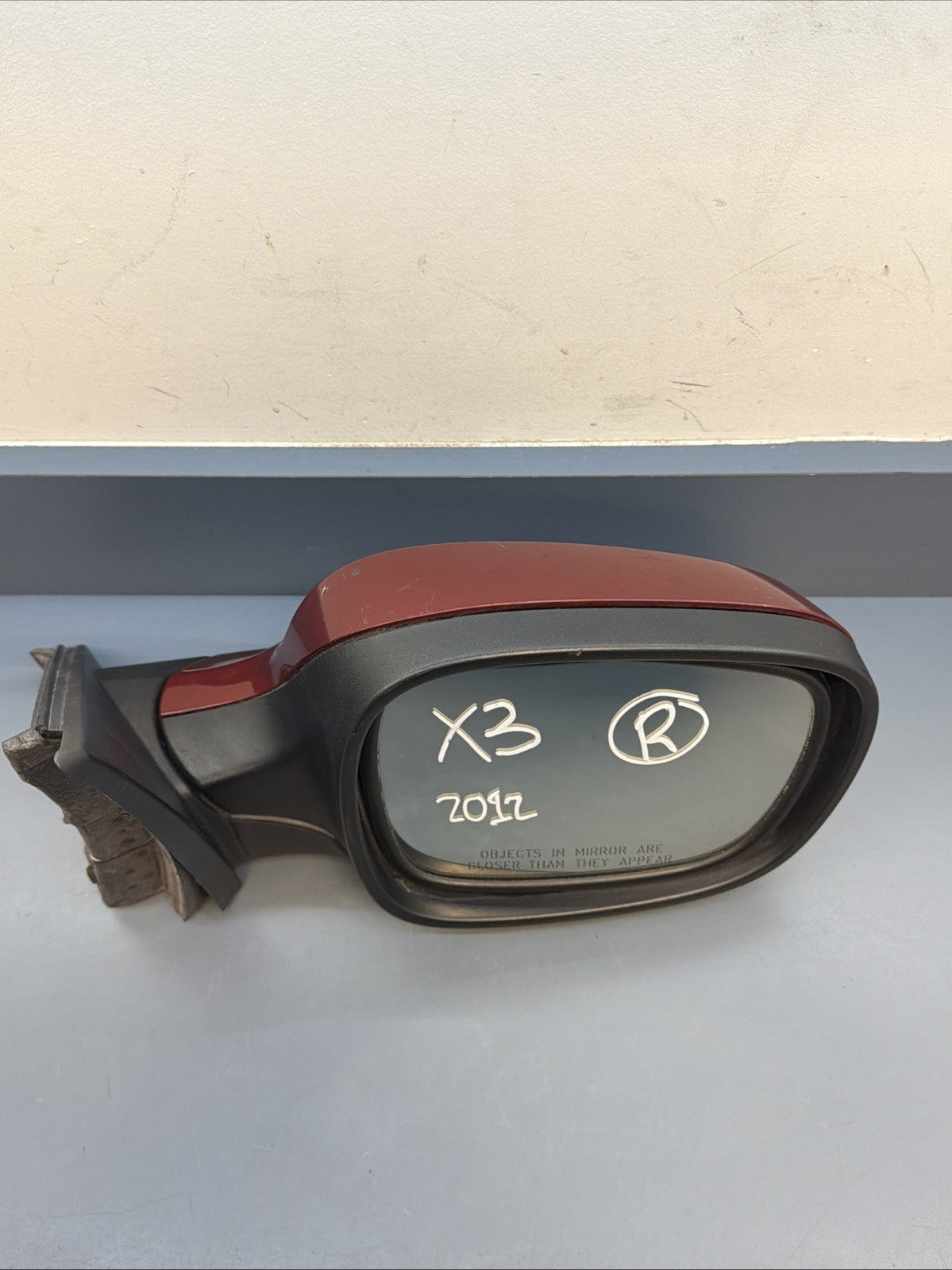 2011 - 2014 BMW X3 Door Mirror HEATED Right SIDE W/O Camera Red  RH | OEM