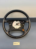 95-03 Bmw E38 740 750 540 Left Driver Leather Steering Wheel Black Trim 1094259