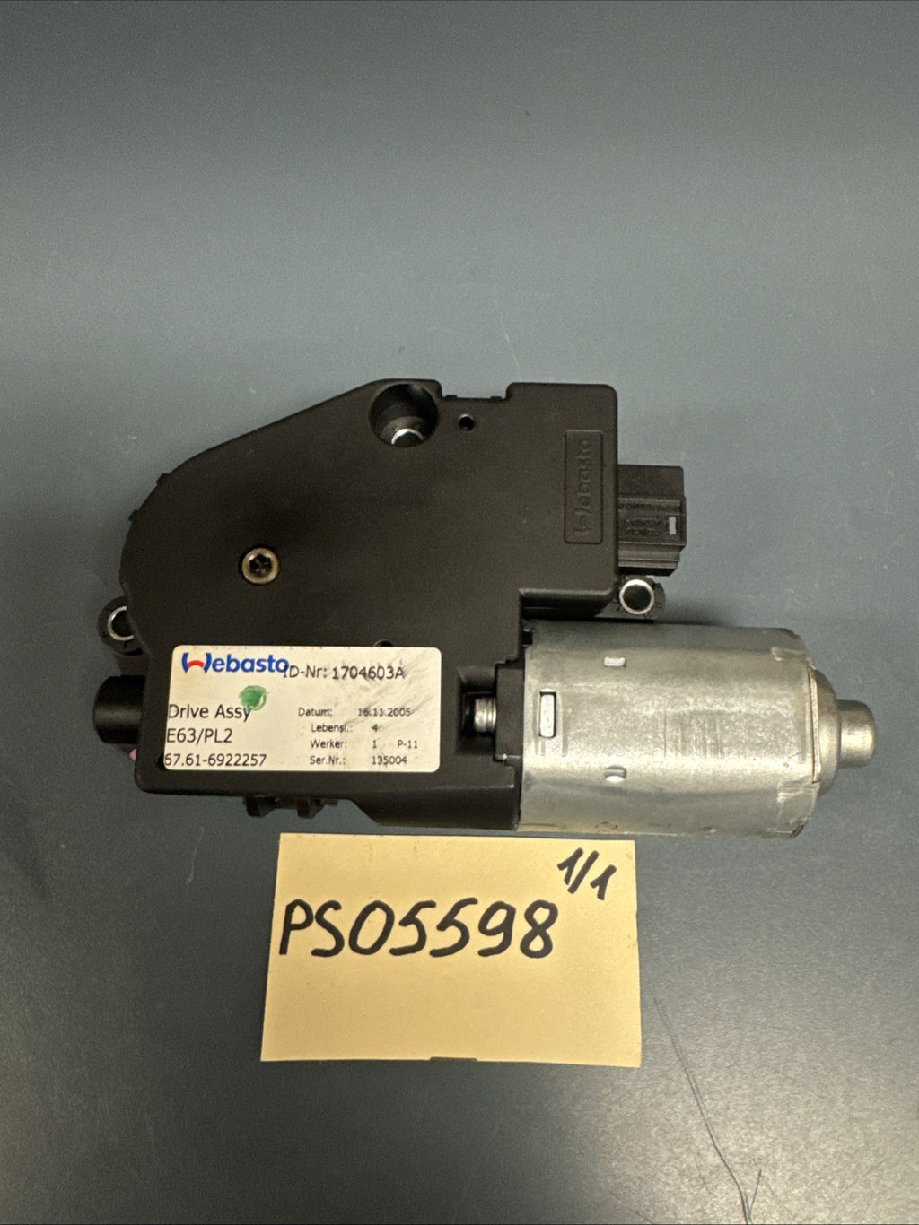 2006-2011 BMW E90 3 Series Electric Sunroof Motor 6922257 Oem Unit