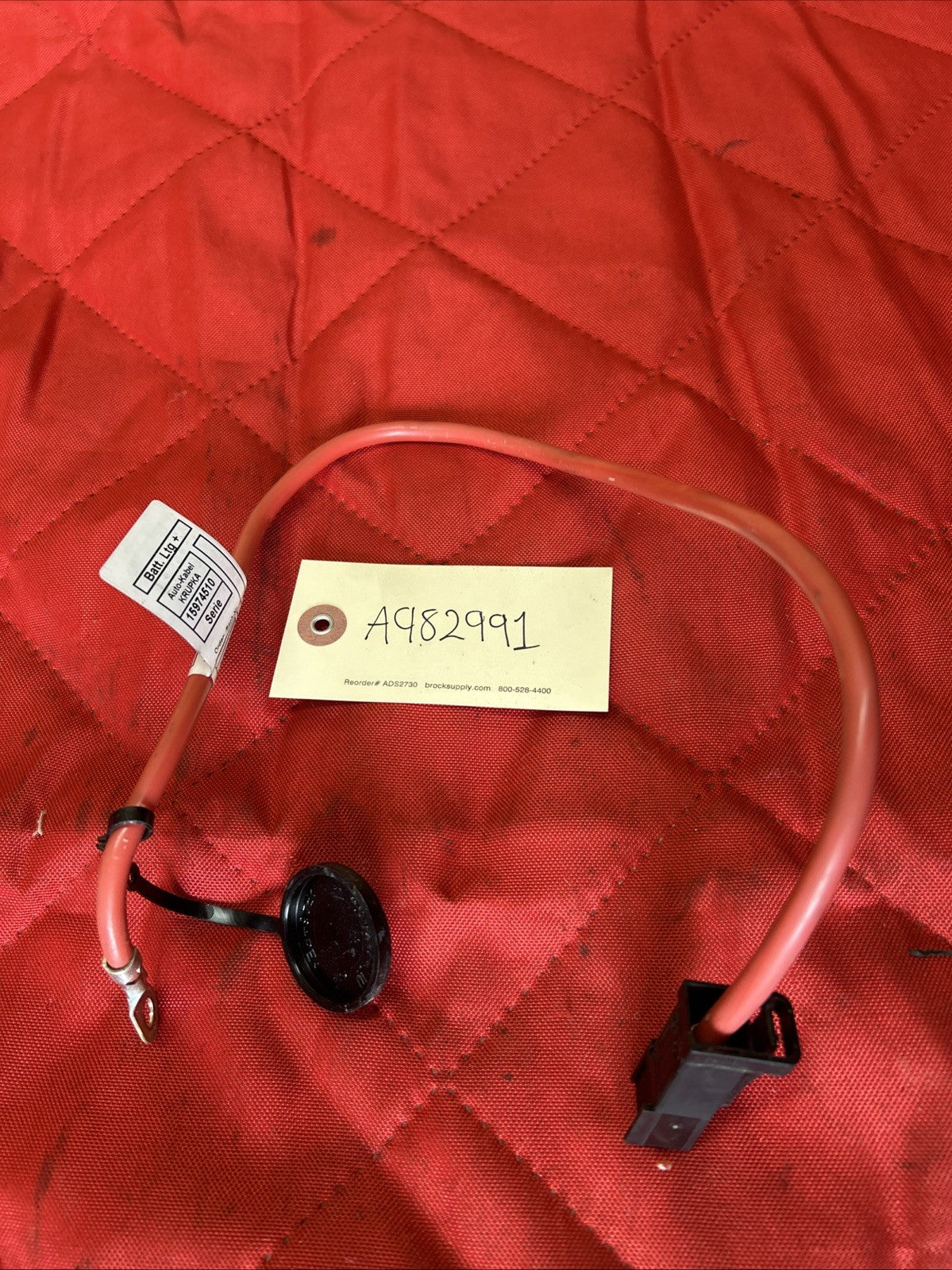 06-13 BMW E90 E91 E92 E93 BATTERY POSITIVE CABLE PLUS POLE LEAD WIRE 6938504 OEM