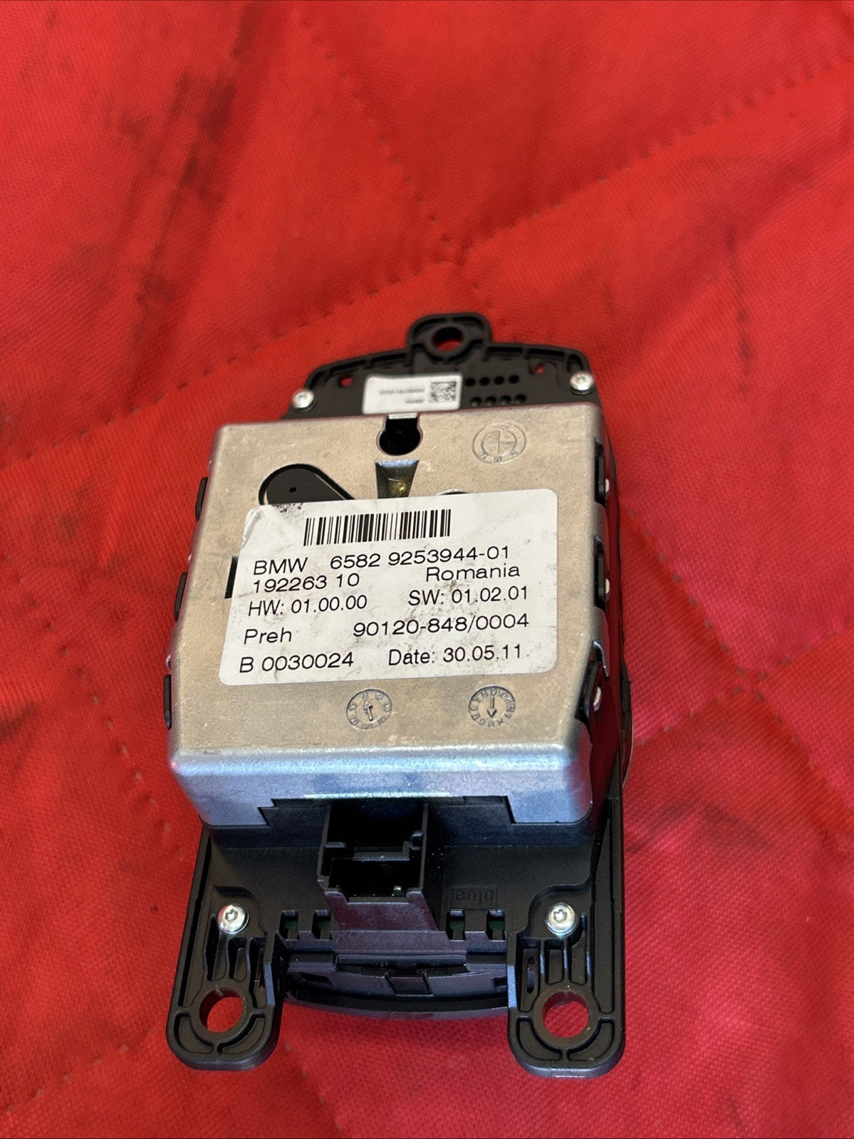 BMW /F01 F10 F20 F30 F25 F48 iDrive CIC Controller 4PIN Switch Joystick 9253944