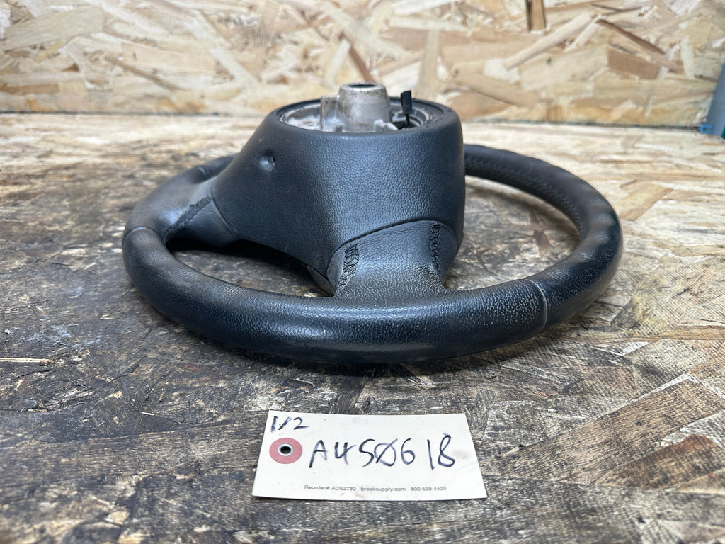 BMW 2006-2012 E90 E9X 3 SERIES BLACK LEATHER STEERING WHEEL OEM 3375E901