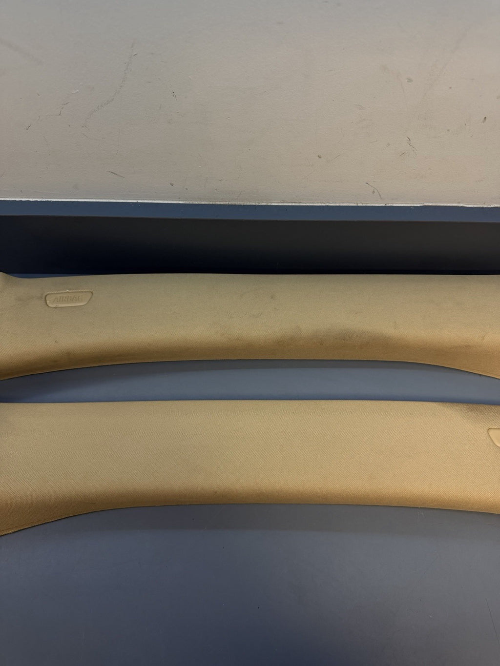 12-2015 BMW X1 Front Left Right A Pillar Trim Panel Cover 2990774 2990773 BEIGE