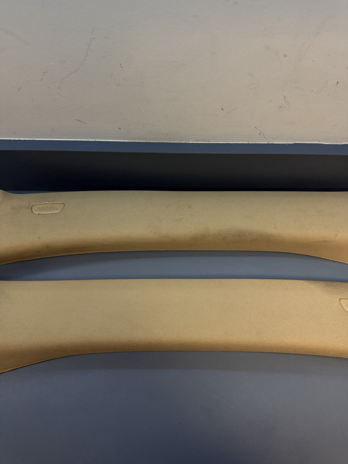12-2015 BMW X1 Front Left Right A Pillar Trim Panel Cover 2990774 2990773 BEIGE
