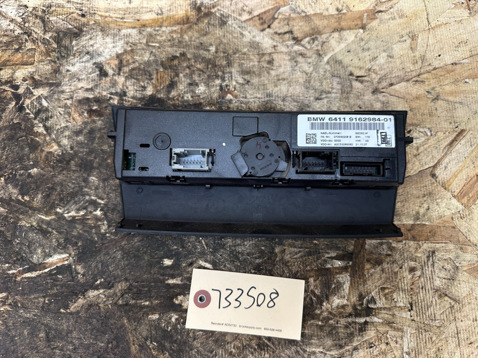 BMW 2006-2013 E9X 3 SERIES AC HEATER CLIMATE CONTROL PANEL + TRIM OEM 6922257