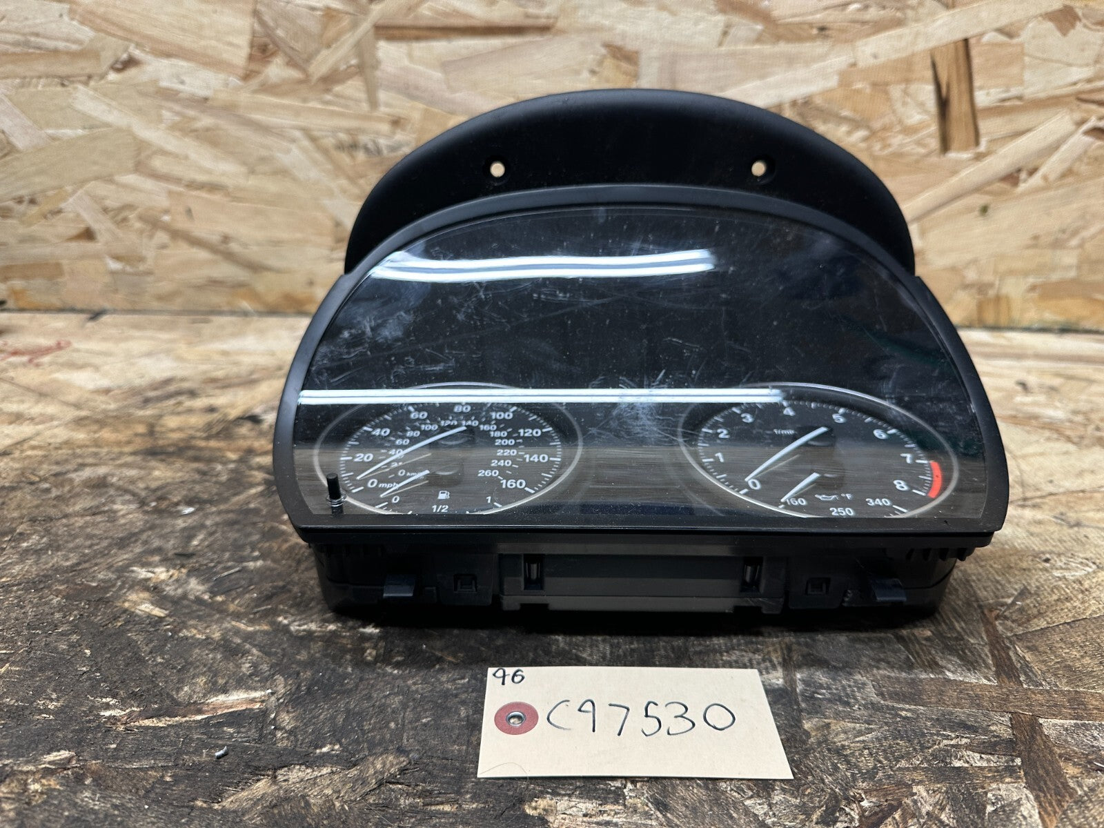 BMW 2006-2012 E90 3 SERIES INSTRUMENT GAUGE CLUSTER SPEEDOMETER MPH 9187084