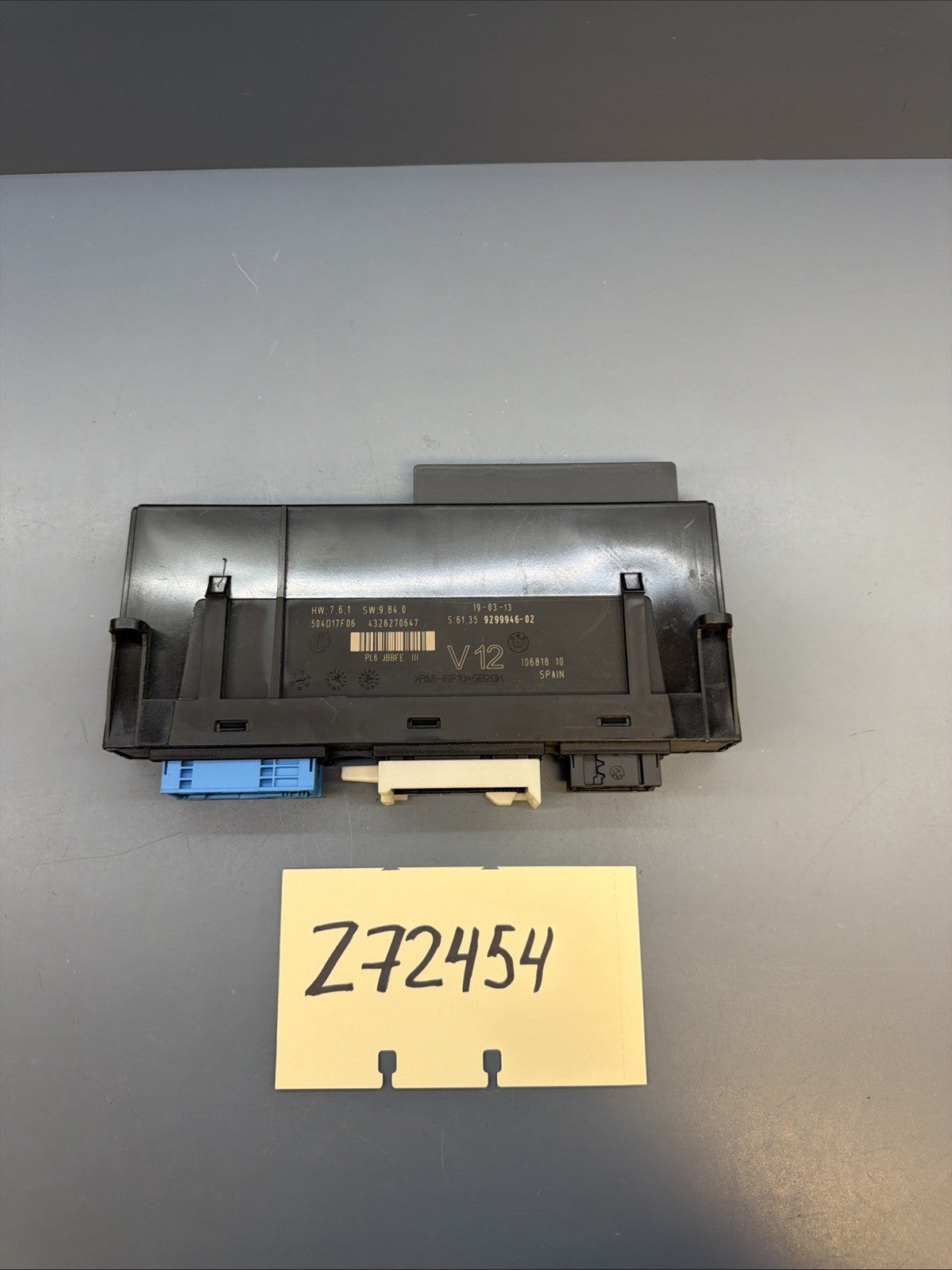 10-17 BMW F07 F01 F02 F06 Junction Box Electronics 3 Module Unit JBBFE II9299946