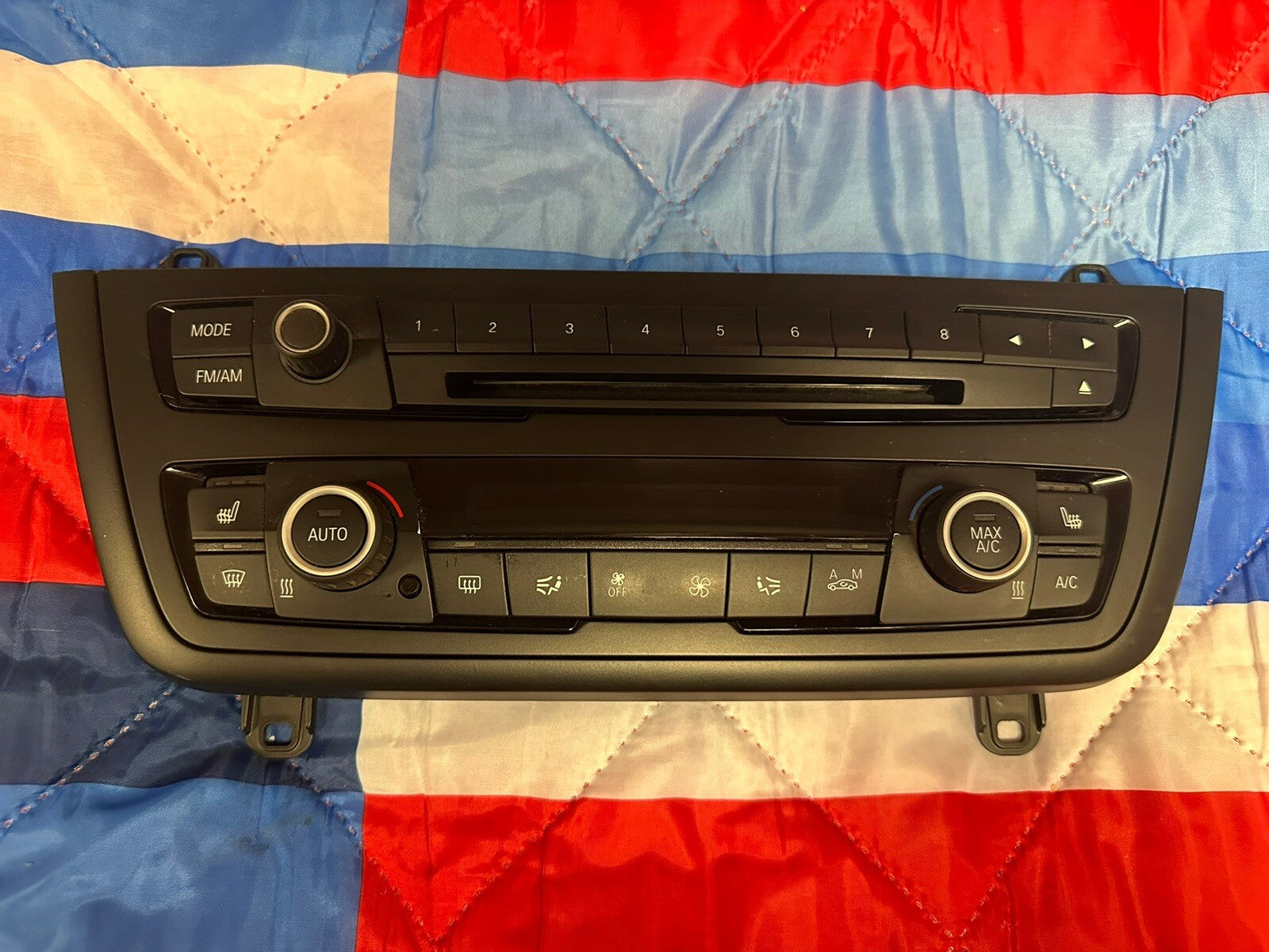 13-18 BMW 320 F30 CLIMATE CONTROL HEATER A/C SWITCH WITH RADIO UNIT OEM 9261099