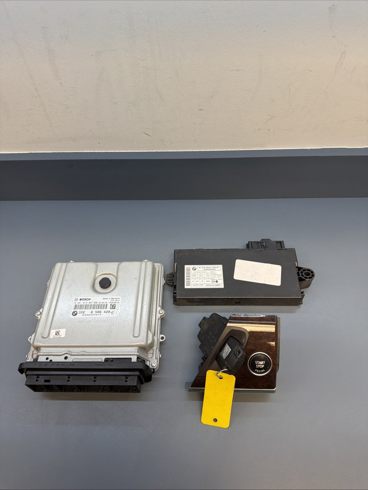 2009-2013 BMW X5 35D 335D E90 E70 DIESEL M57 ENGINE DME ECU CAS KEY SET 8506420