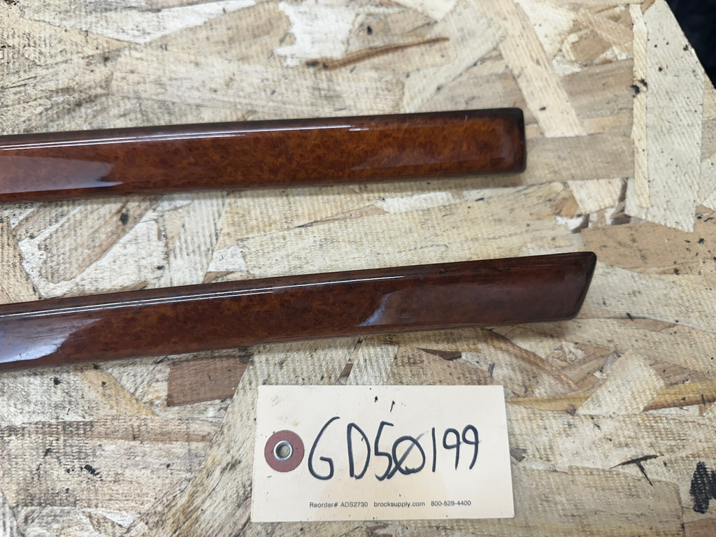 BMW 95-03 E39 5 SERIES LEFT+RIGHT VANOVA WOOD DOOR TRIM 2PC 8159658+8159657