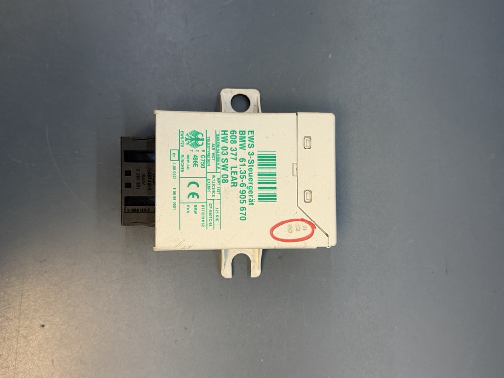 BMW E46 2.5i M54 ENGINE ECU SET DME MS43 EWS3 IGNITION KEY 7519308