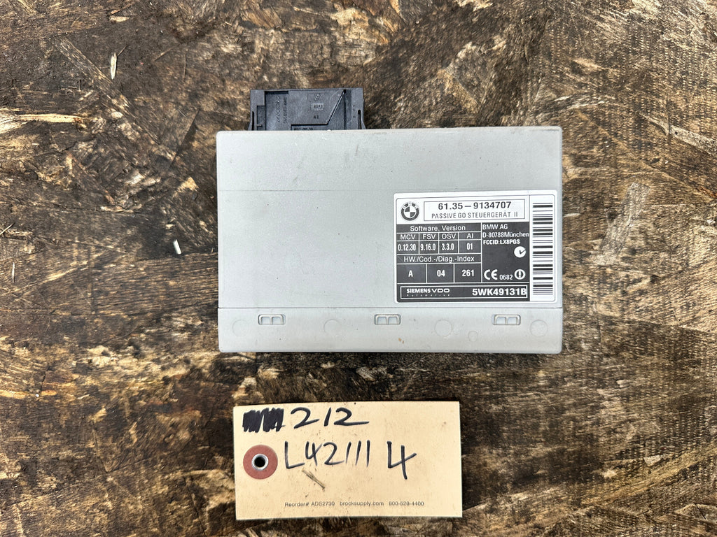 BMW 02-14 E60 E63 E70 E71 5/6 SERIES X5 X6 KEYLESS PASSIVE GO MODULE 9134707