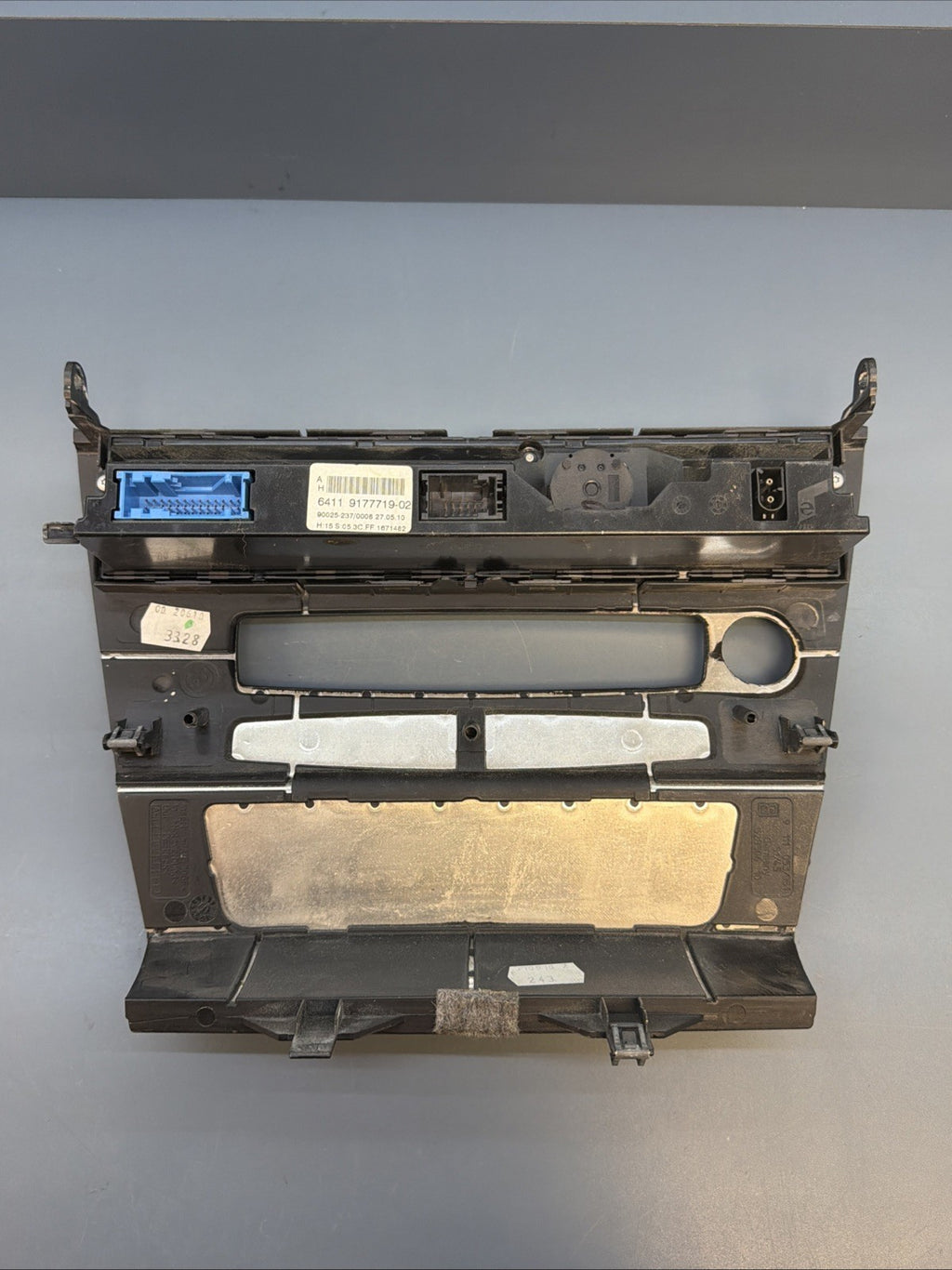 08-10 BMW 650I DASH A/C CLIMATE HEAT CONTROL SWITCH TRIM PANEL 9111053 OEM