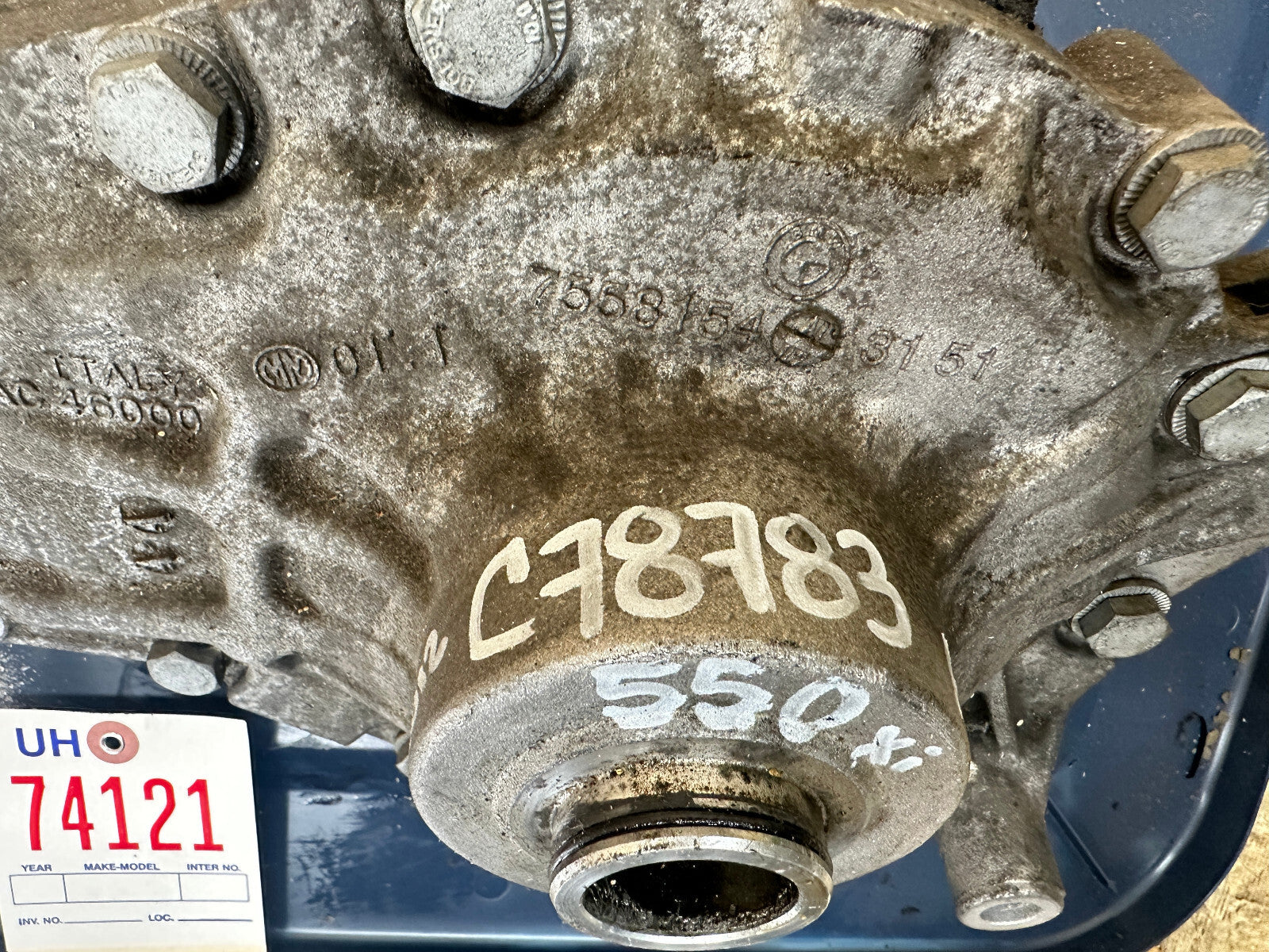 BMW F07 F10 550iX 650iX 5 6 SERIES REAR DIFFERENTIAL FINAL 3.08 DRIVE 7578155