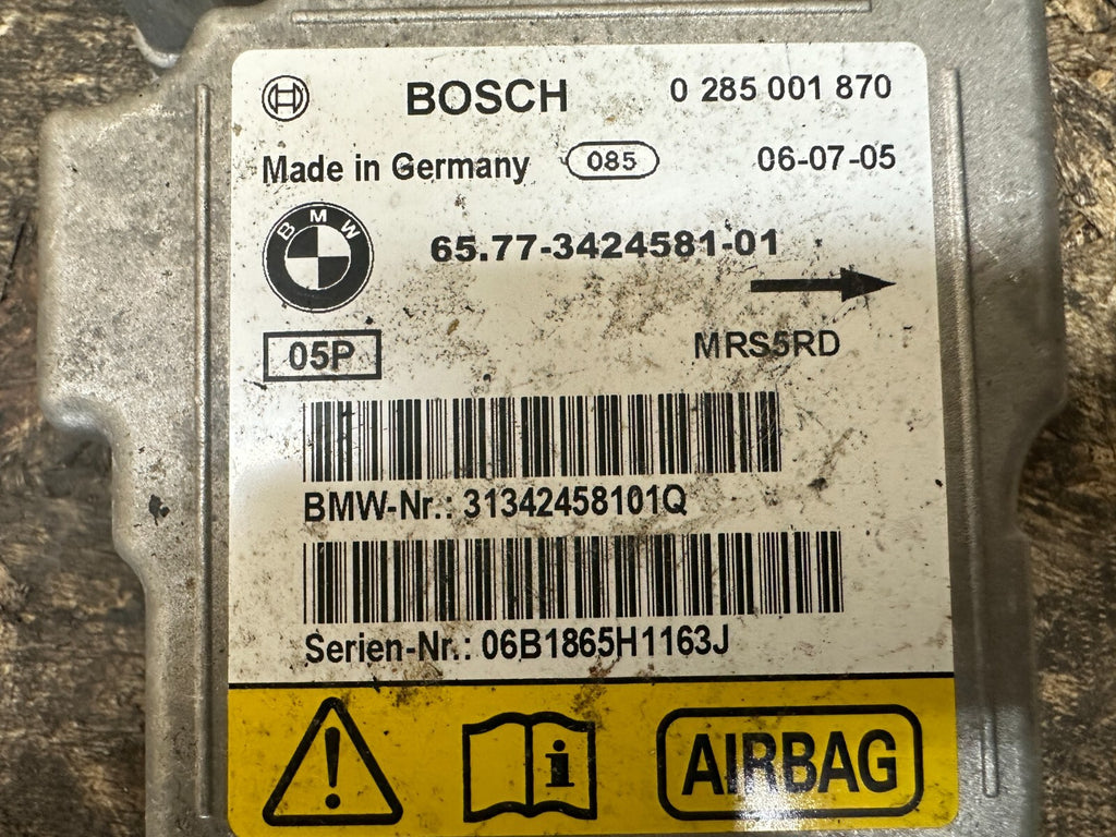 BMW 2003-2010 E83 X3 SRS CONTROL MODULE UNIT OEM 3424581