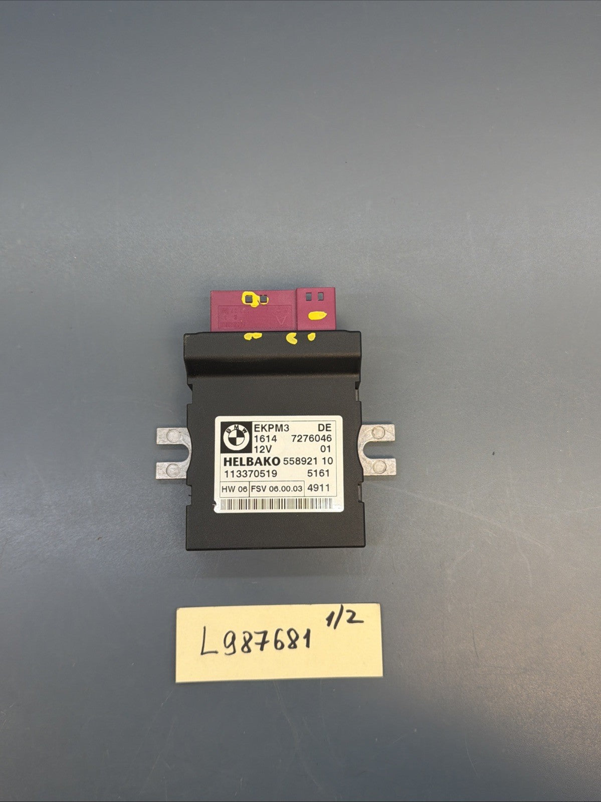 2007 - 2013 BMW X5 E70 Fuel Pump Control Module 7276046 OEM EKPM3
