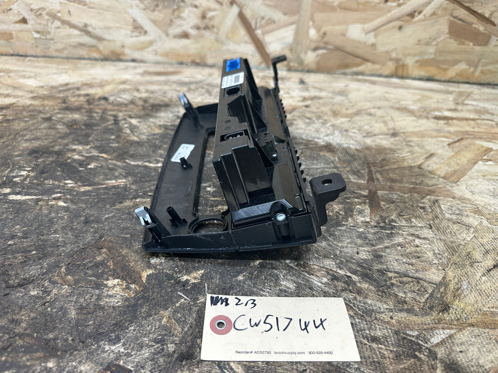 BMW 08-10 E60 5 SERIES CENTER CONSOLE CLIMATE CONTROL PANEL BLACK OEM 6976361