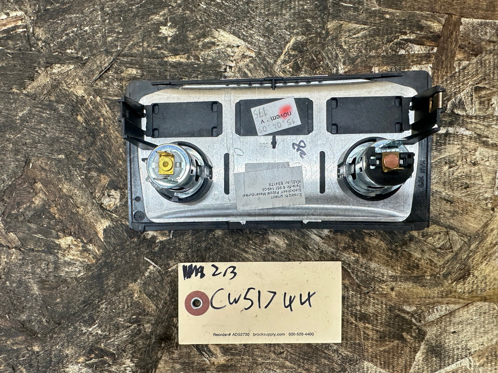 BMW 05-10 E60 5 SERIES CENTER DASH POPLAR WOOD POWER OUTLET COVER OEM 6951149