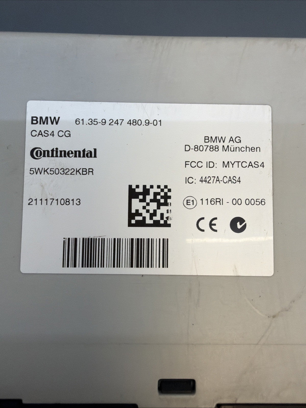 11-14 BMW X3 328I F25 MSV90 ECU DME / CAS4 Theft Locking Module Key SET 7623630