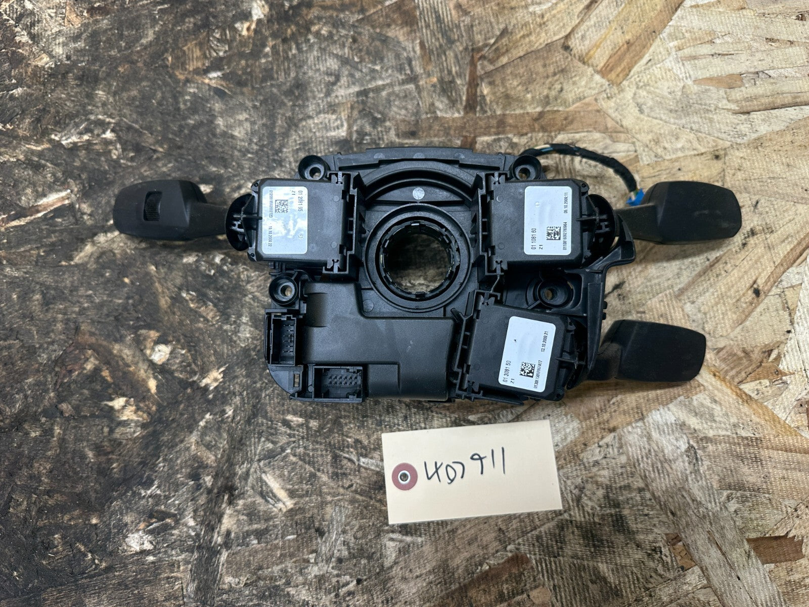 BMW 06-12 E90 STEERING COLUMN SWITCH MODULE COMPLETE W CLOCK SPRING OEM 9169755