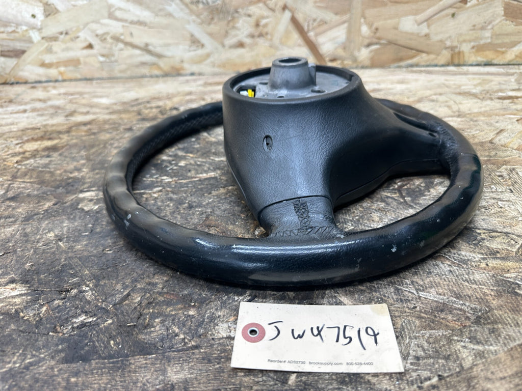 BMW 99-06 E46 3 SERIES MULTIFUNCTION SPORT STEERING WHEEL LEATHER BLACK 6753534
