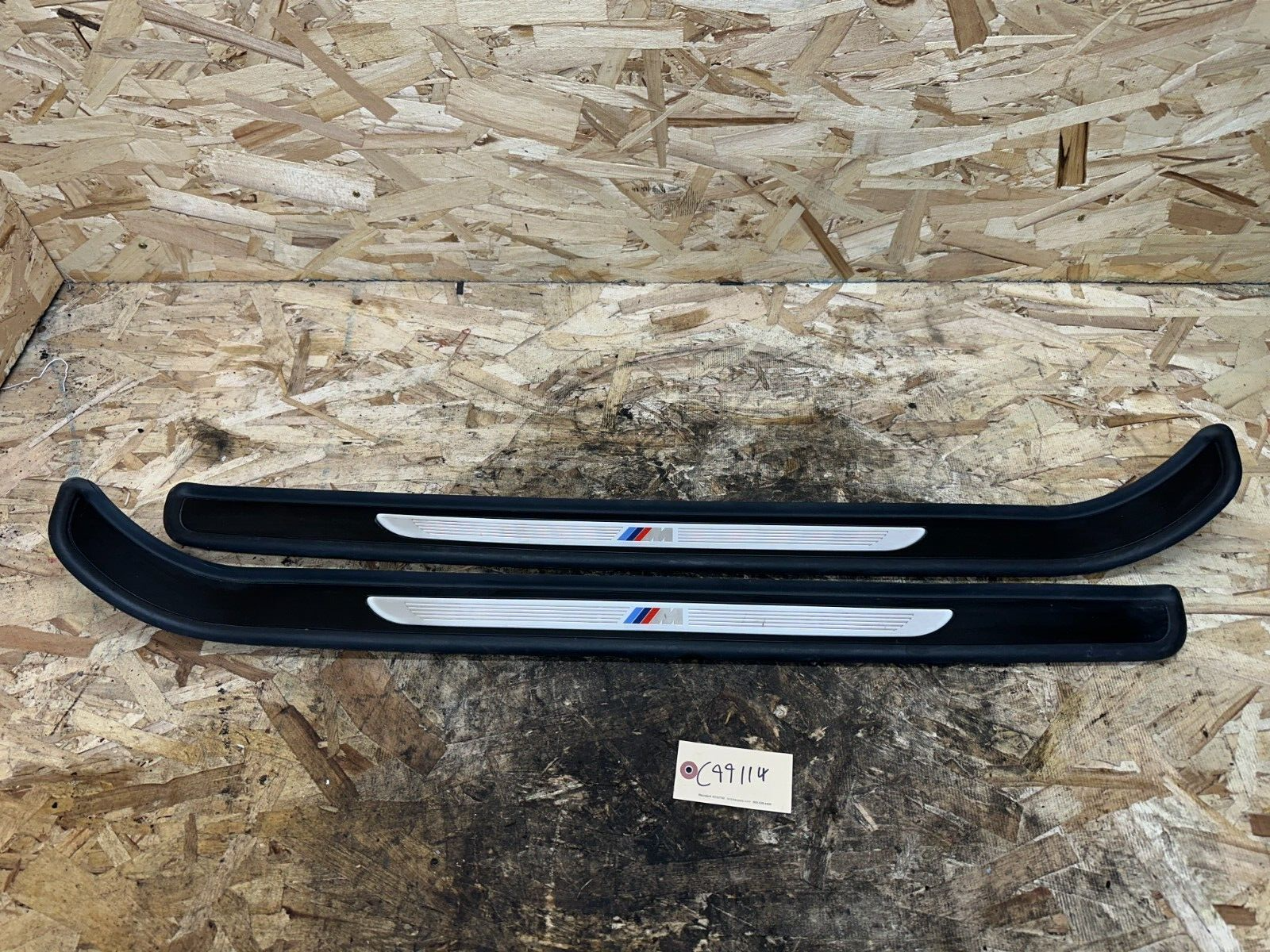 BMW 2006-2013 E92 INTERIOR LEFT+RIGHT DOOR SILL COVER M EDITION OEM 7900807/8