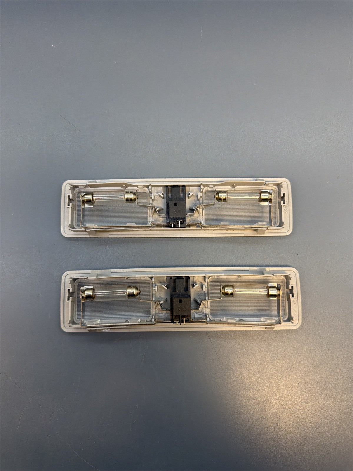 BMW E39 530I M5 540I E38 740I Front Sun Shade Mirror Light Grey Pair 8360010