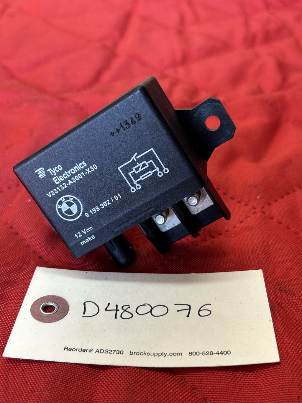 09-17 BMW F01 F06 F07 F10 F12 F13 F15 F16 F22 F30 F32 COOLING FAN RELAY 9198302