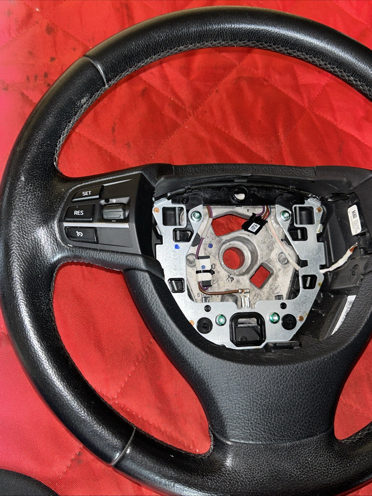 11-15 BMW F01 F10 Steering Wheel w/ Multifunctional Switch Black  9262706