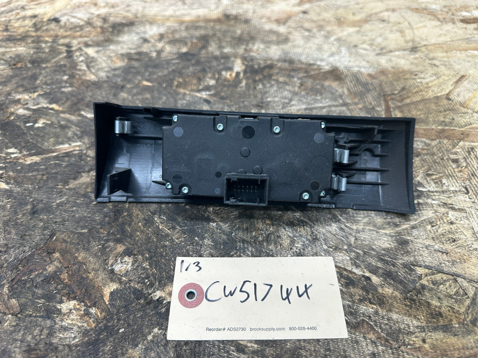 BMW 05-10 E60 5 SERIES BLACK HEADLIGHT CONTROL SWITCH PANEL COMPLETE 6988553