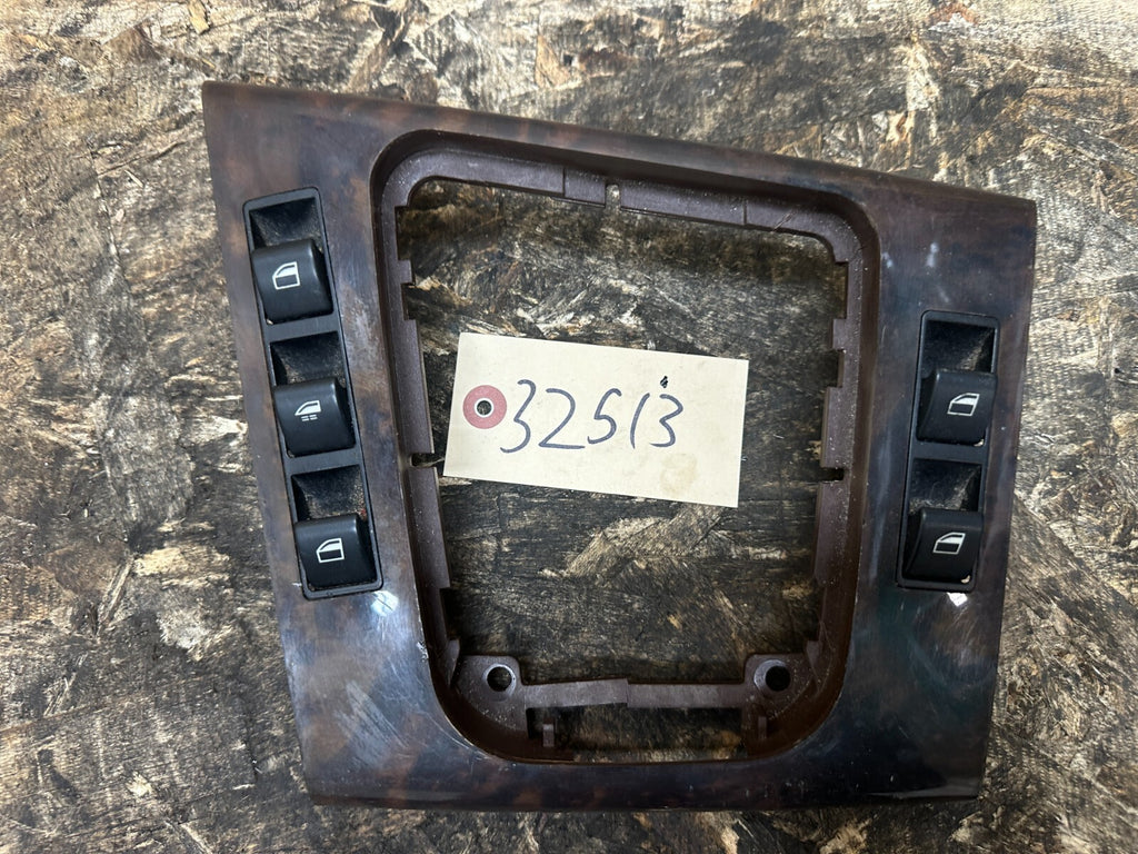 BMW 1999-2005 E46 4 PIECE BURLED WOOD INTERIOR TRIM SET OEM 8203825+6+7+6902178