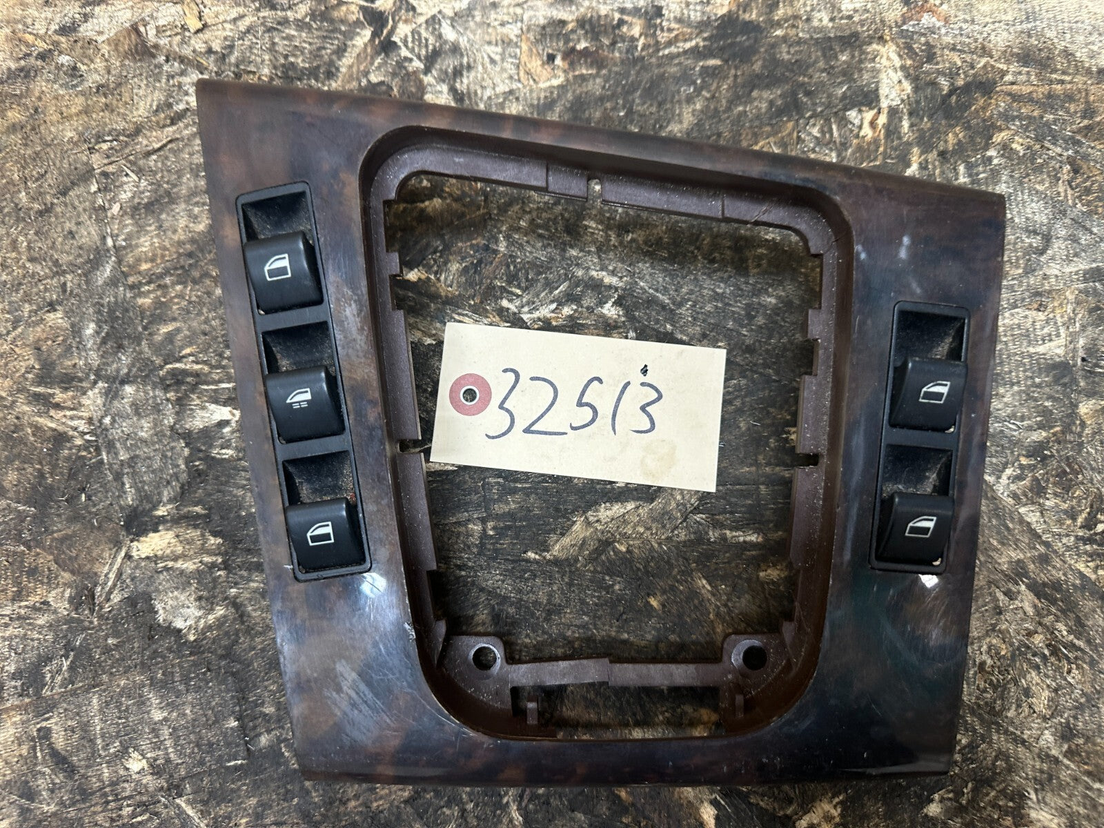 BMW 1999-2005 E46 4 PIECE BURLED WOOD INTERIOR TRIM SET OEM 8203825+6+7+6902178