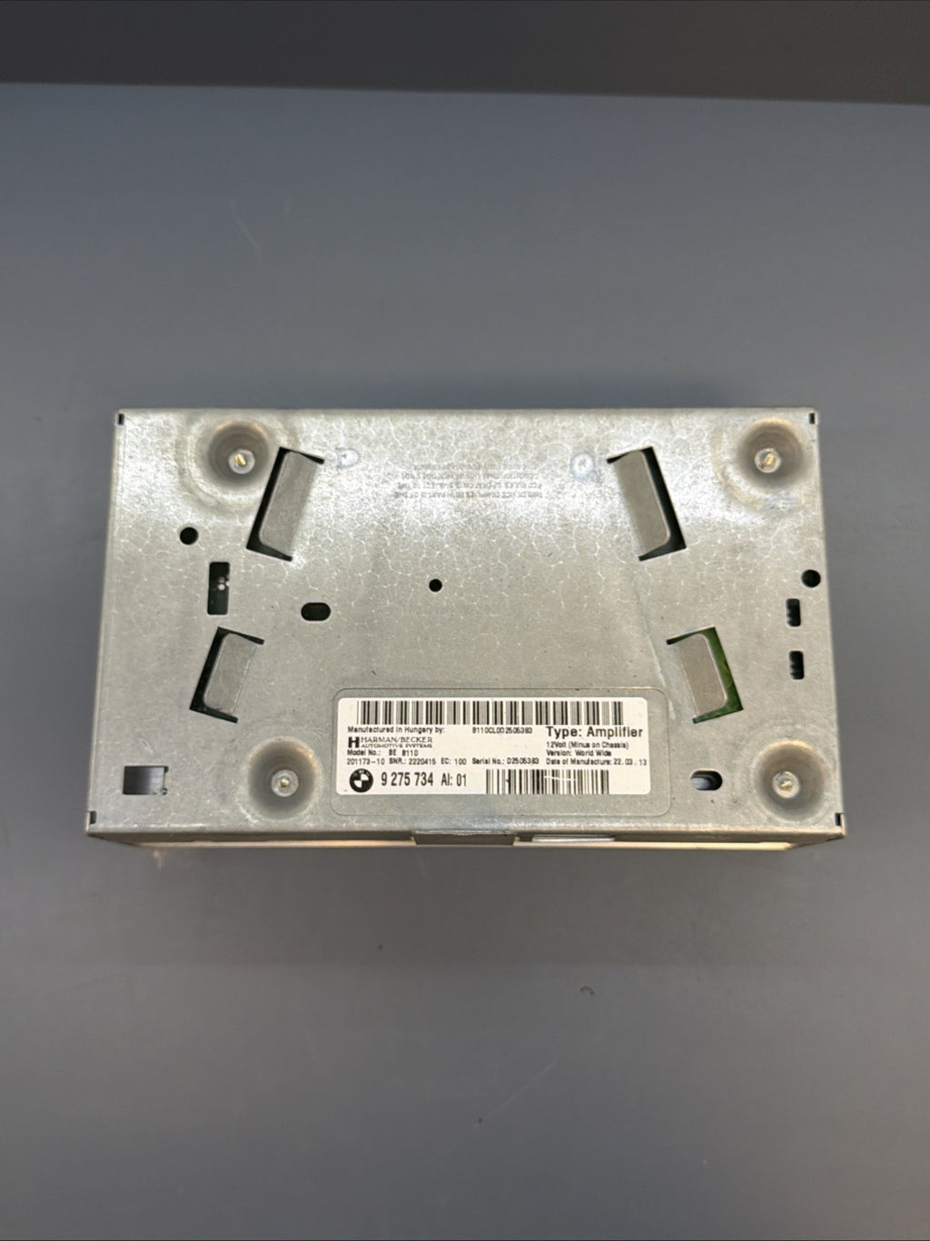 12-18 BMW 640i 650i Hi-Fi Audio Amplifier AMP Harman Becker 9275734 OEM