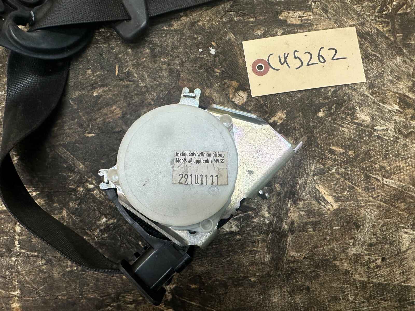 BMW 2007-2011 3 SERIES E90 DRIVER SEAT BELT RETRACTOR OEM 33059848