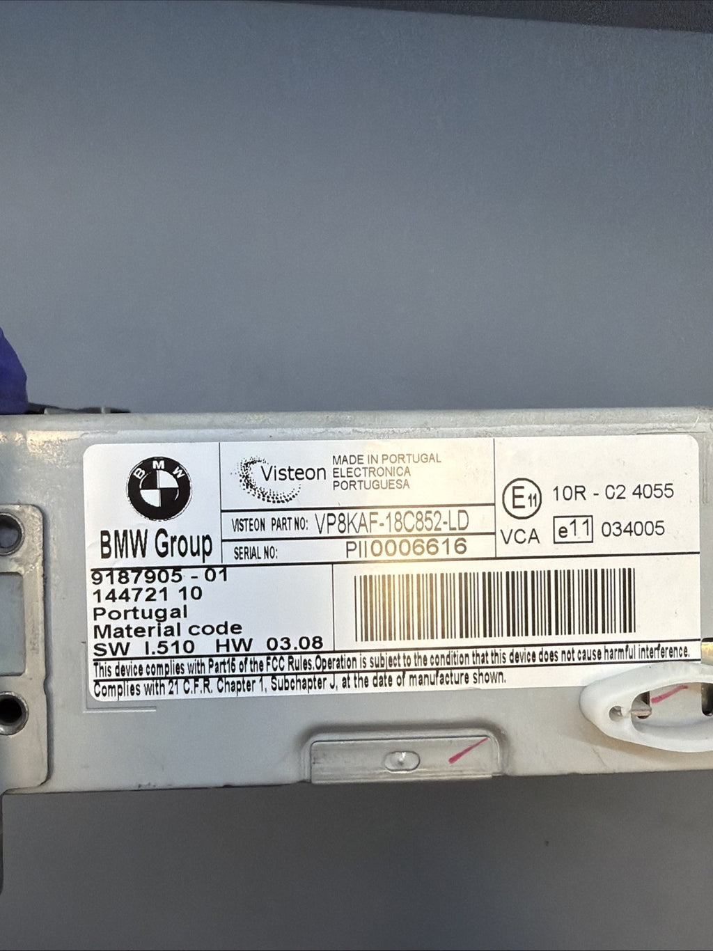 08-10 BMW 528 535 550 E60 RADIO AM FM AUDIO CD PLAYER RECEIVER OEM 9187905