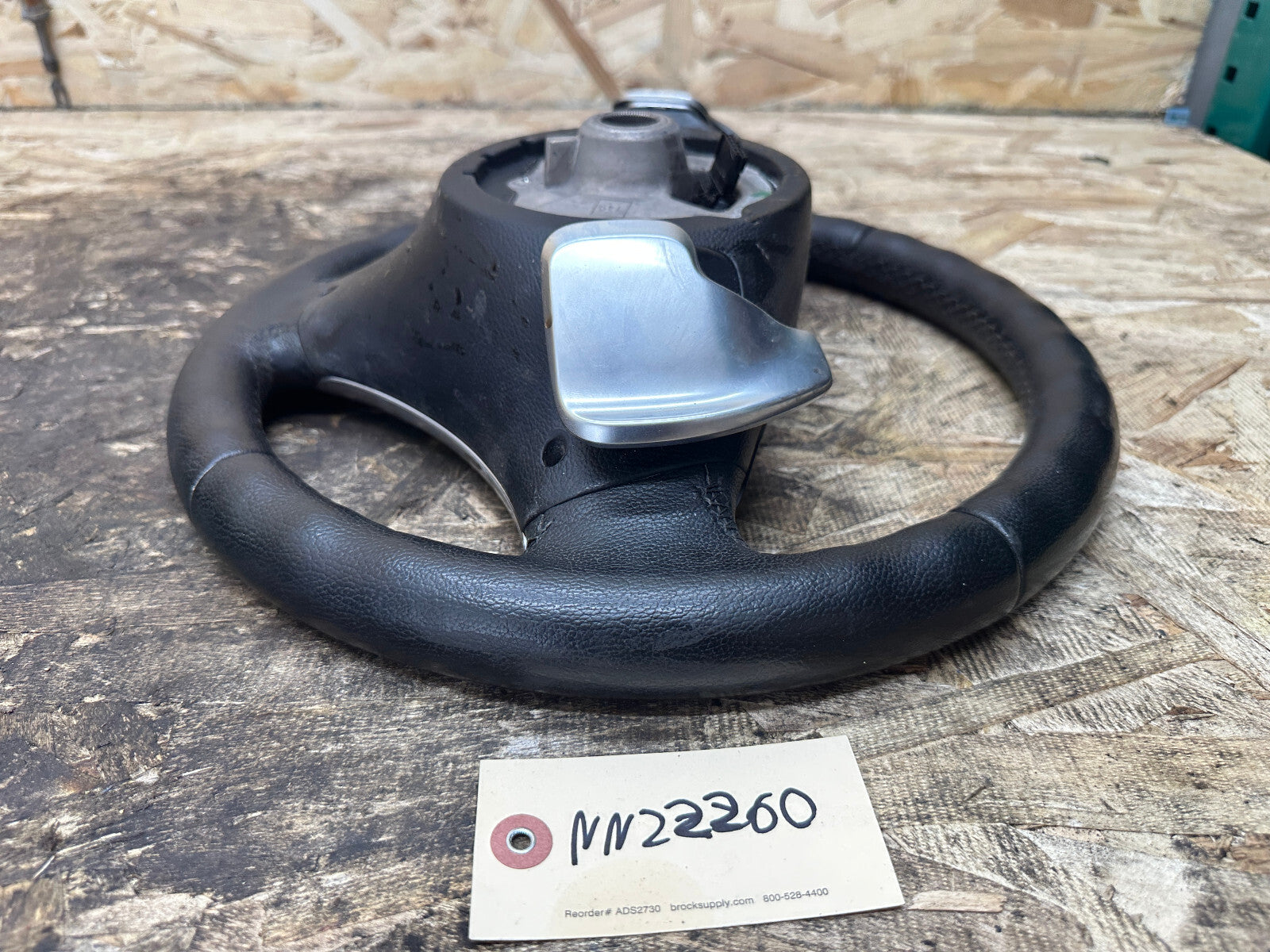 BMW 06-11 E90 3 SERIES BLACK LEATHER SPORT STEERING WHEEL W PADDLES OEM 6795858
