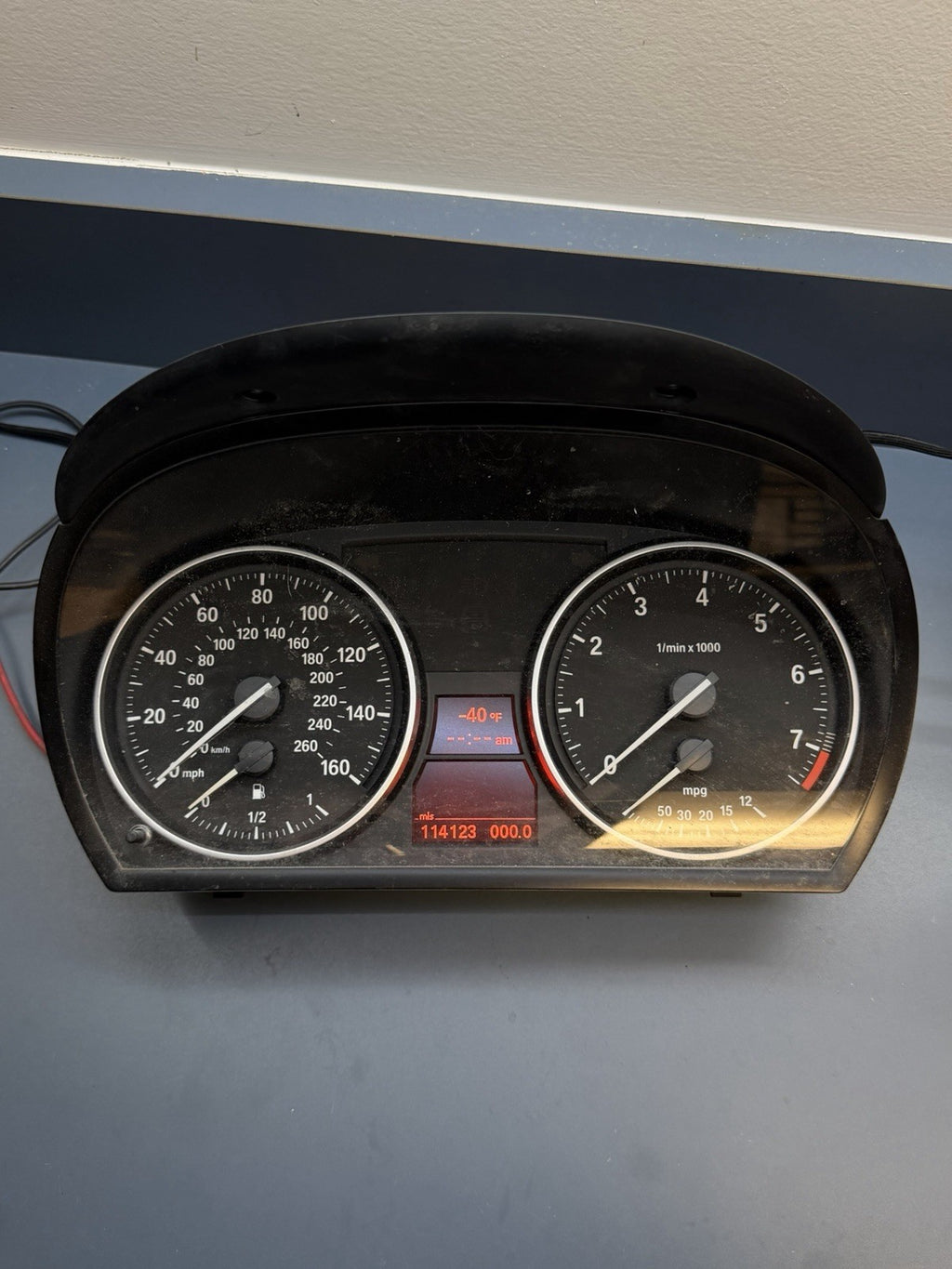 06-13 BMW E90 328i Instrument Cluster Speedometer Gauge Panel 9242367 OEM 114K