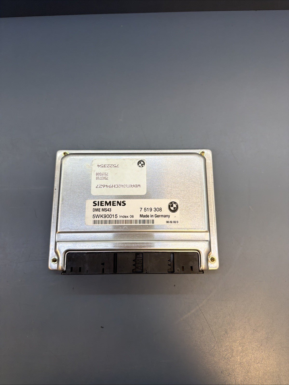 BMW 99-03 Z3 3/5 SERIES M54 ENGINE ECU(DME)+CAS+KEY SET OEM 7519308 MS43