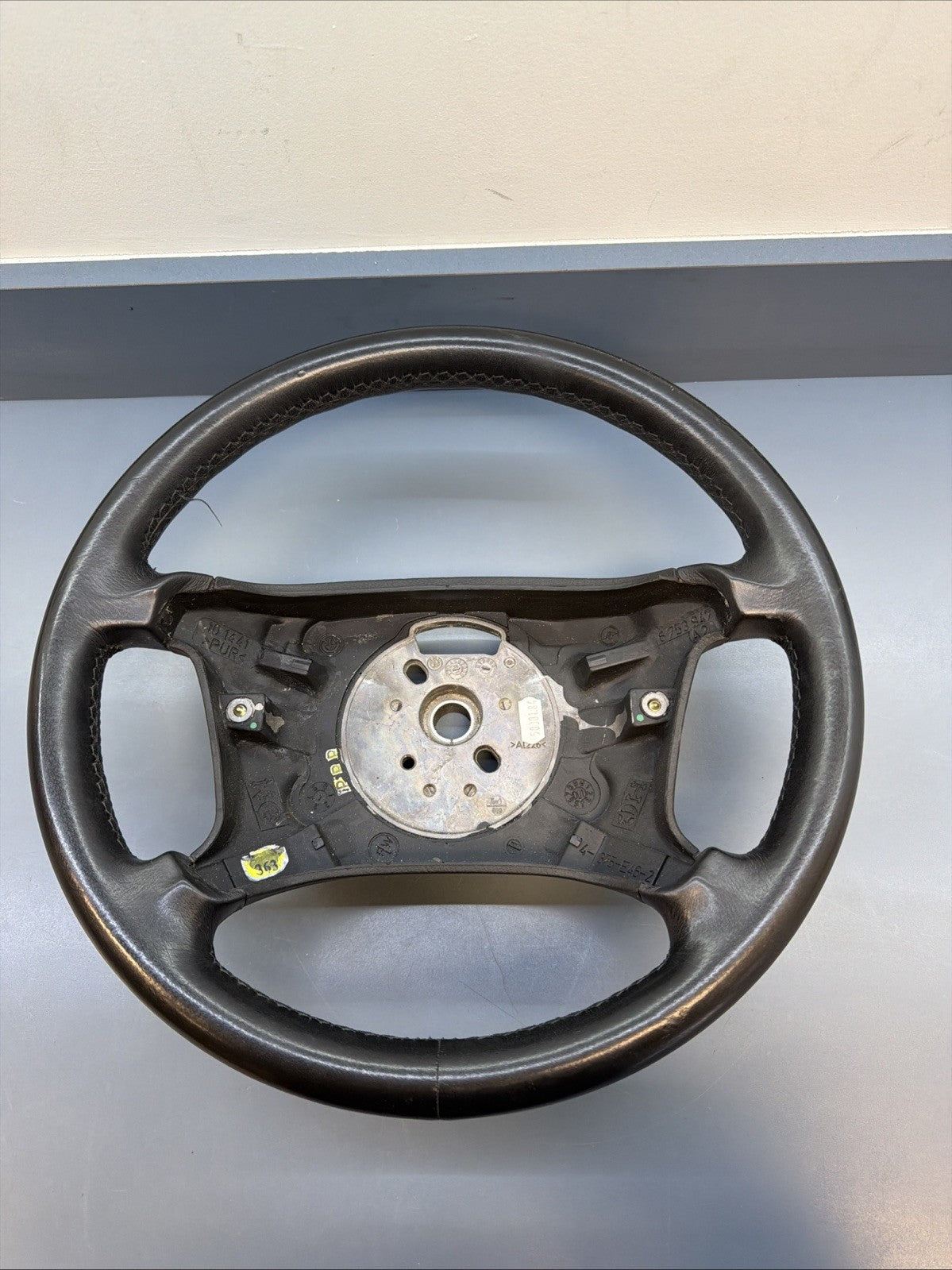 99-05 Bmw E46 3 Series Basic Leather Steering Wheel Black Unit 6753947