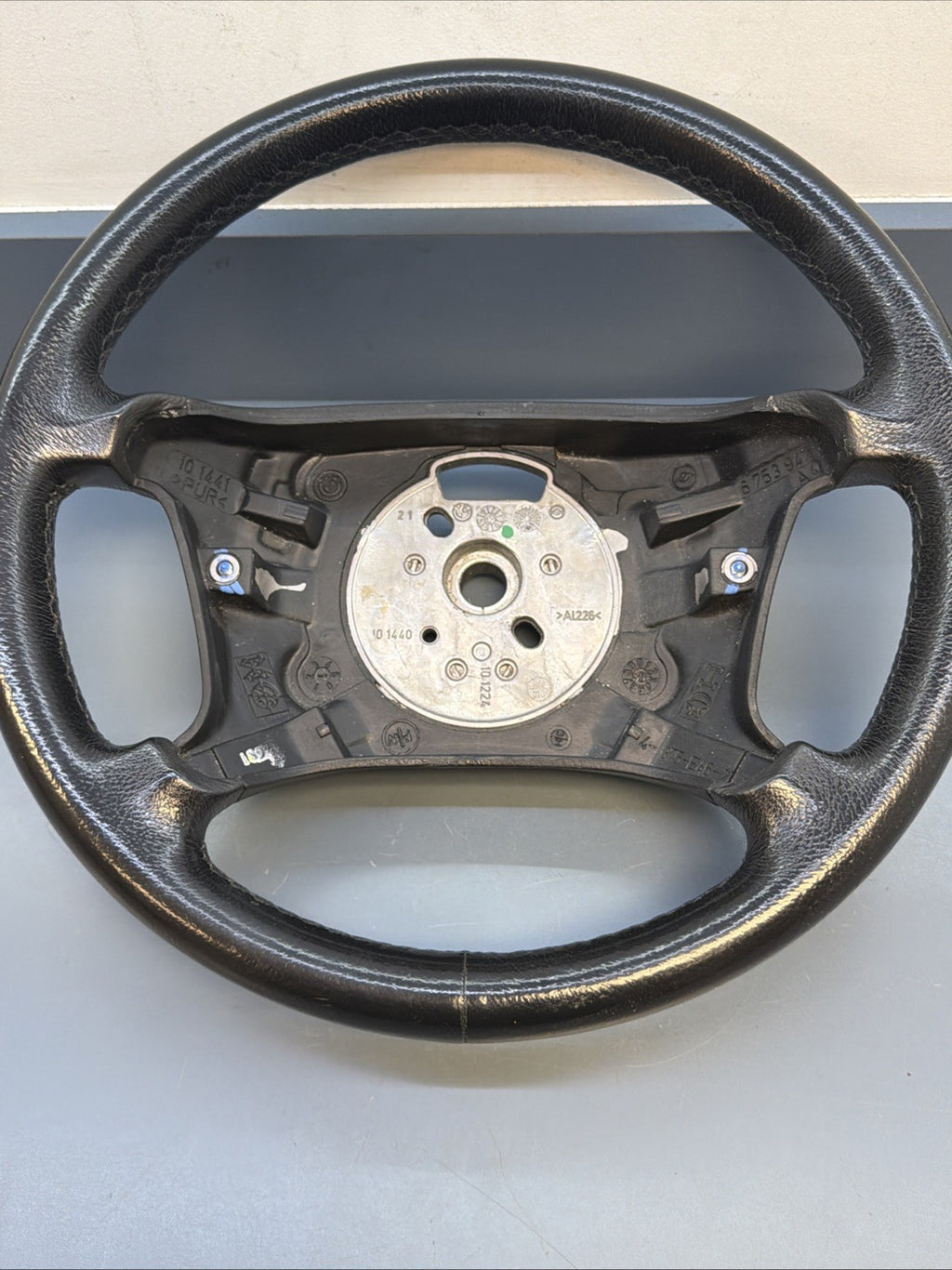 99-06 BMW OEM 330XI STEERING WHEEL W/O CONTROL SWITCHES LEATHER BLACK 6753947