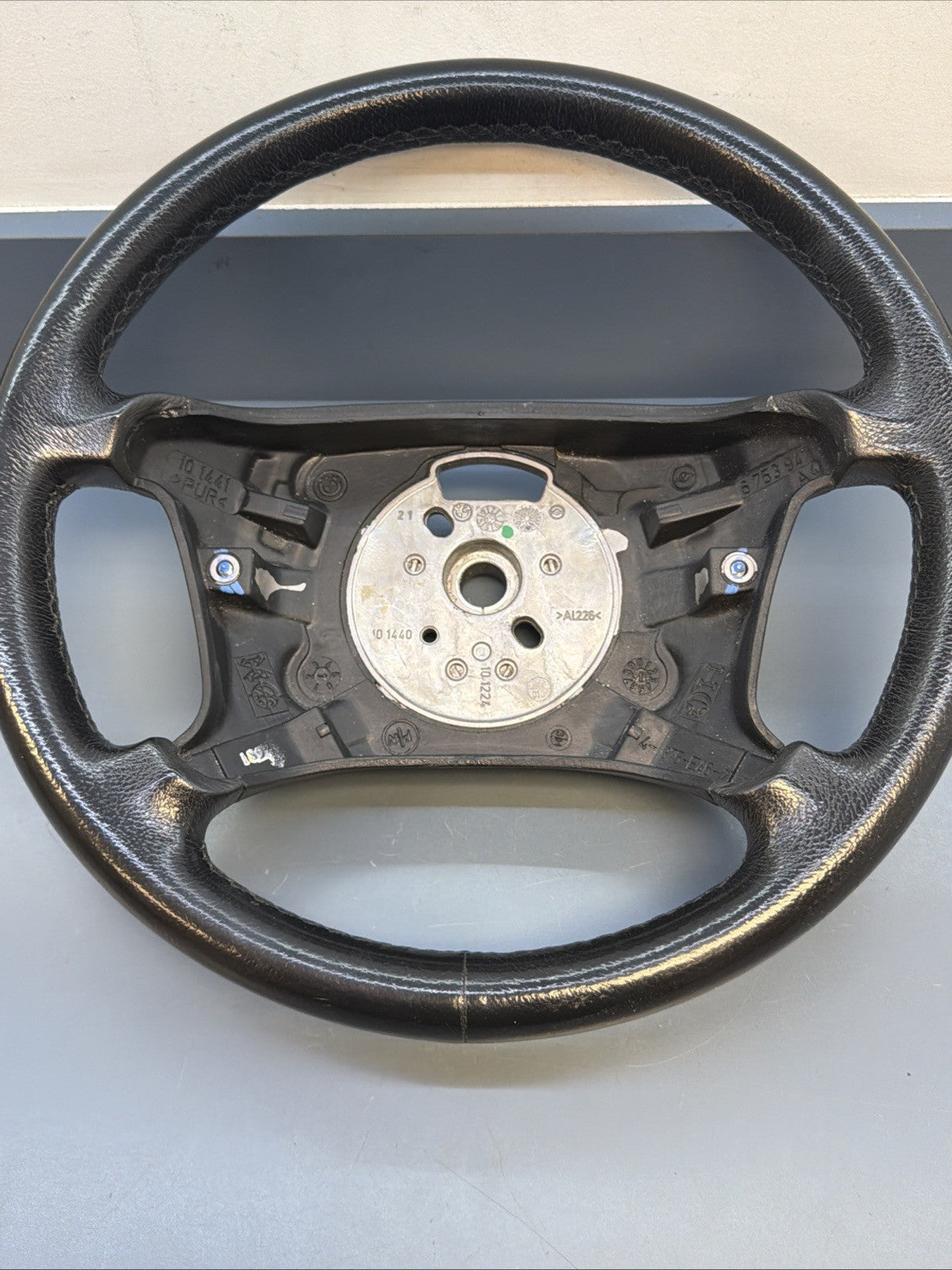 99-06 BMW OEM 330XI STEERING WHEEL W/O CONTROL SWITCHES LEATHER BLACK 6753947