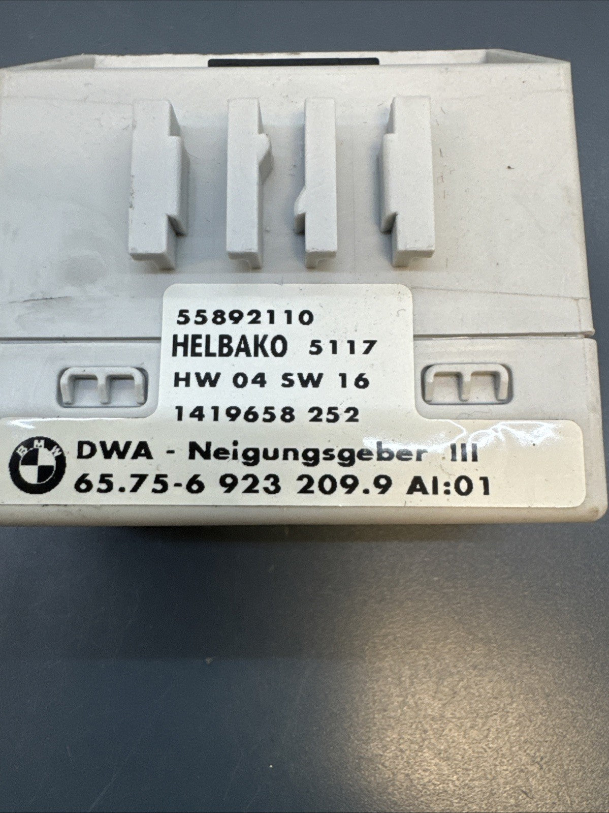 OEM 2000-06 BMW X5 E53 Inclination Indicator Alert Warning Sensor Module 6923209