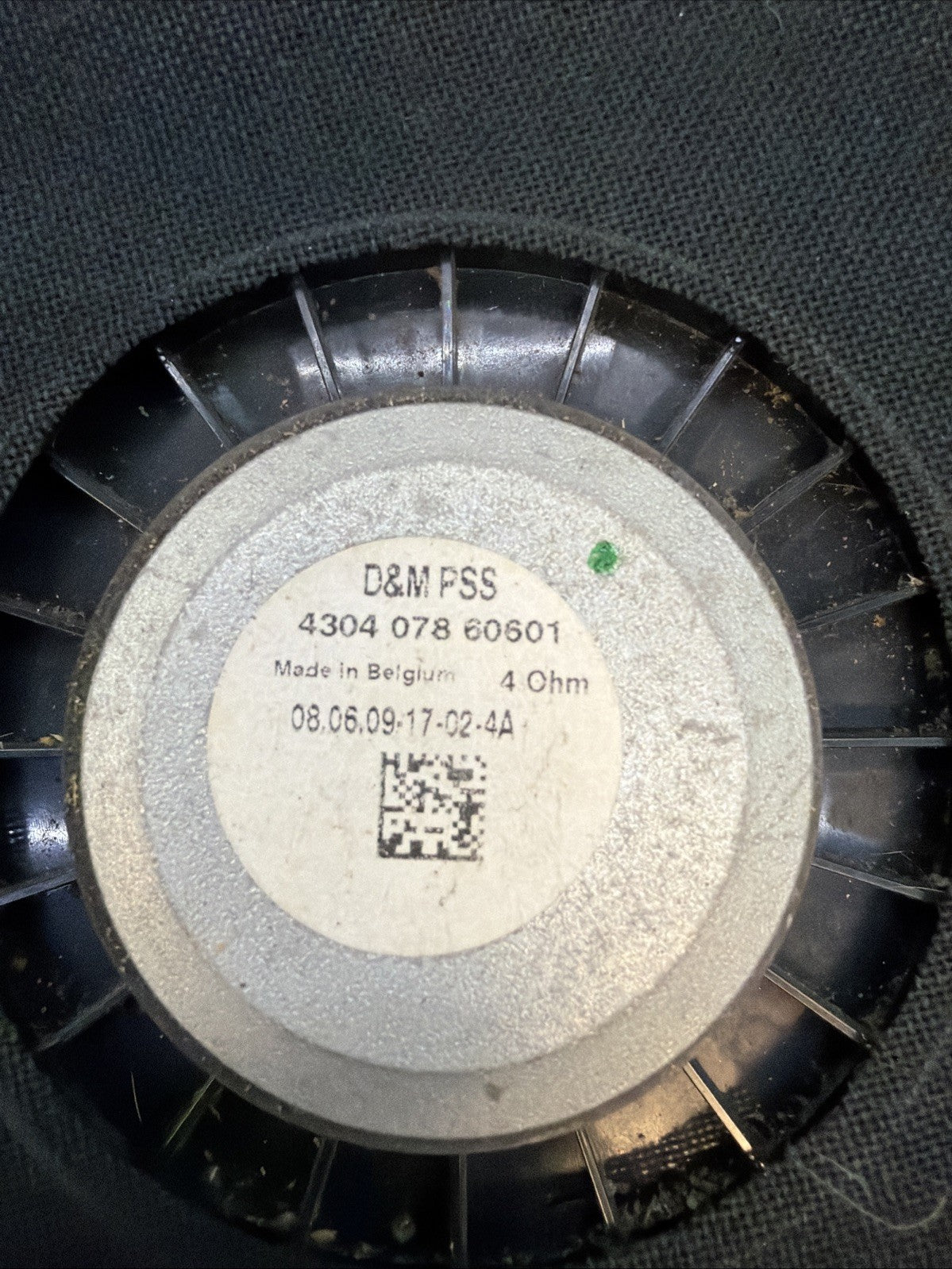 07-13 BMW E70 X5 Floor Subwoofer Audio Sound Speaker PAIR 430407860601 OEM