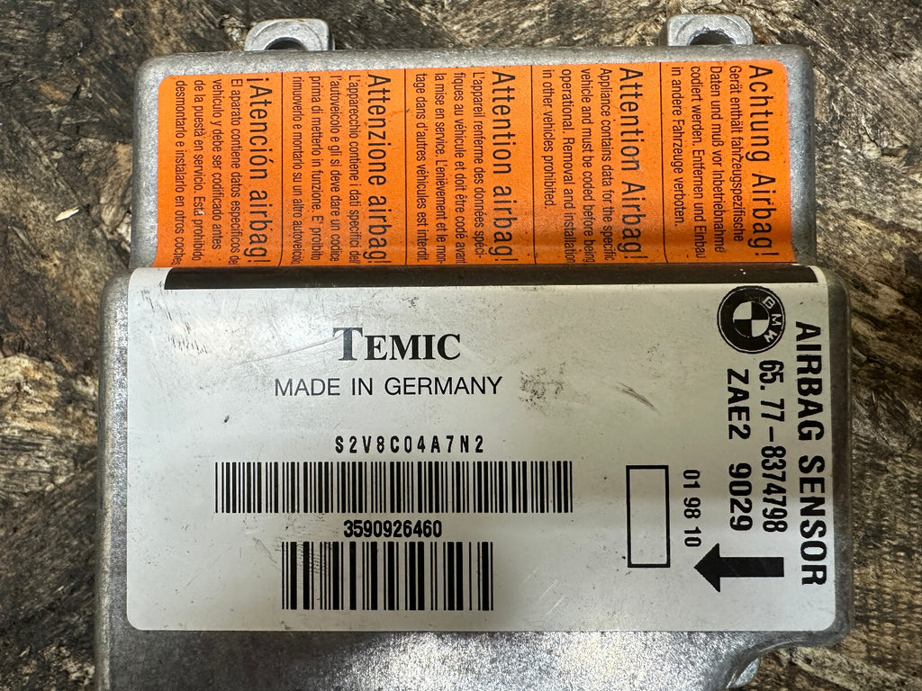 BMW 89-02 E36 E36/7 Z3 3 SERIES SRS SENSOR/CONTROL UNIT OEM 8374798