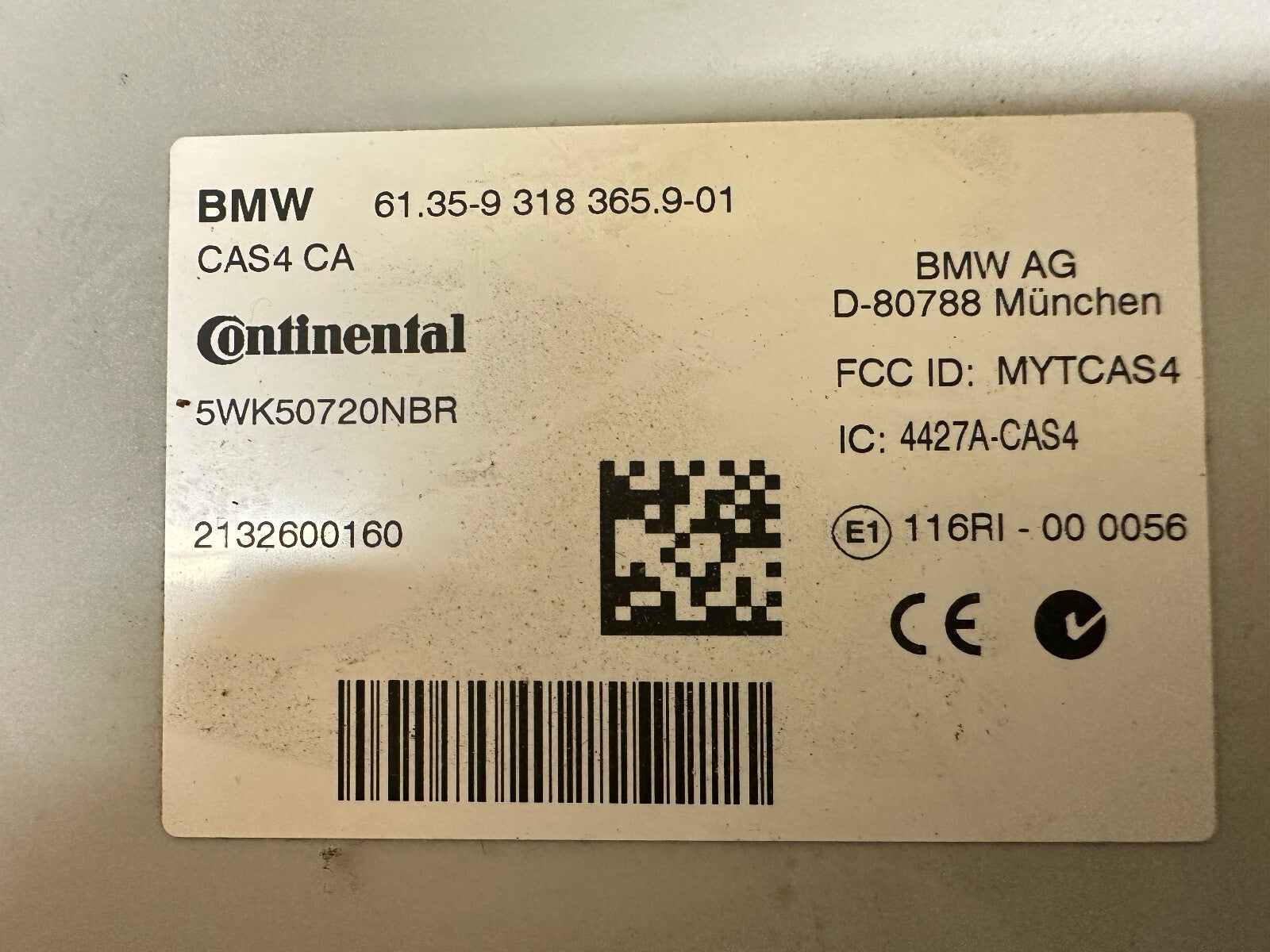 BMW 07-19 3 N57N DIESEL ENGINE ECU+CAS+KEY VIN MATCHED SET OEM 8574238 CAS4
