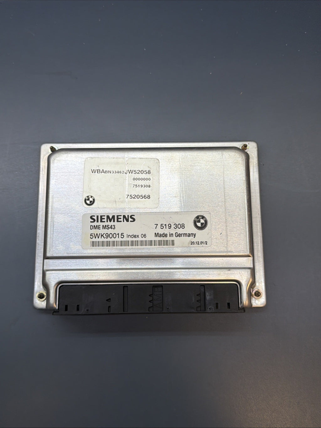 BMW 99-03 Z3 3/5 SERIES M54 ENGINE ECU(DME)+CAS+KEY SET OEM 7519308 MS43