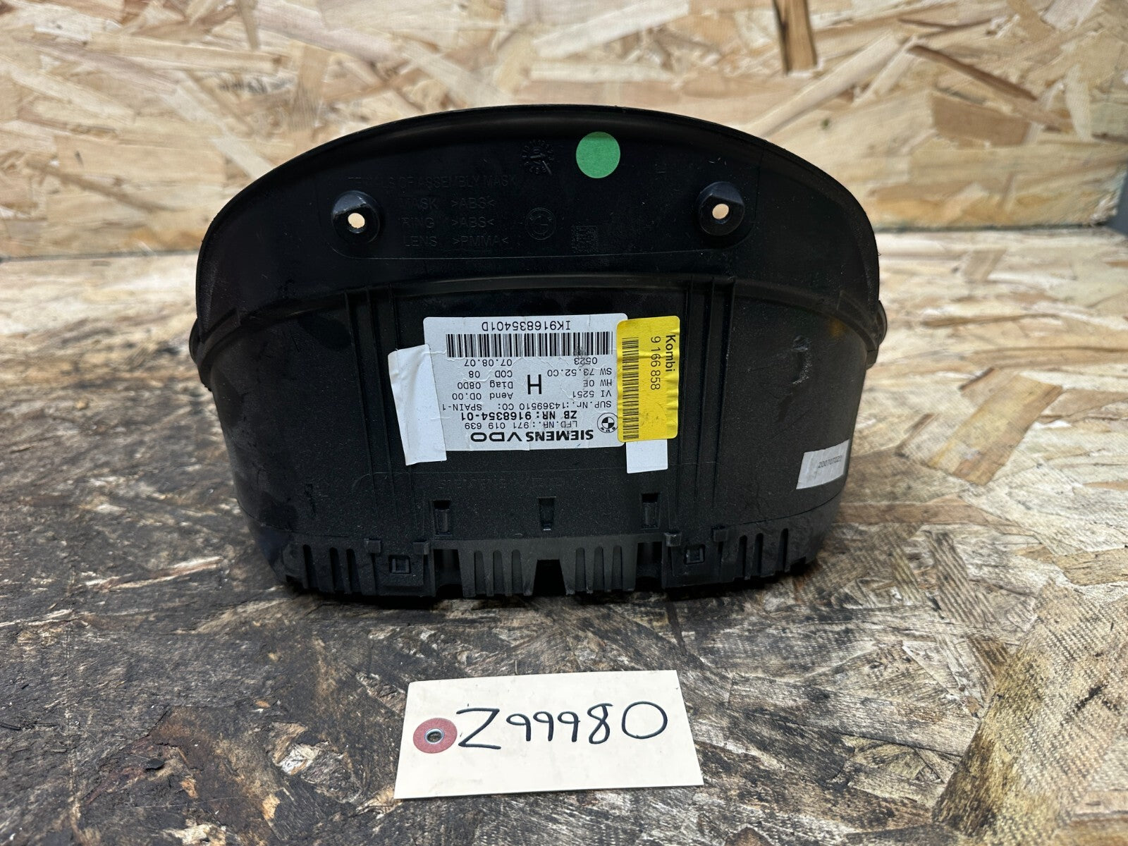 BMW 2006-2012 E90 SPEEDOMETER INSTRUMENT GAUGE CLUSTER MPH OEM 9168354